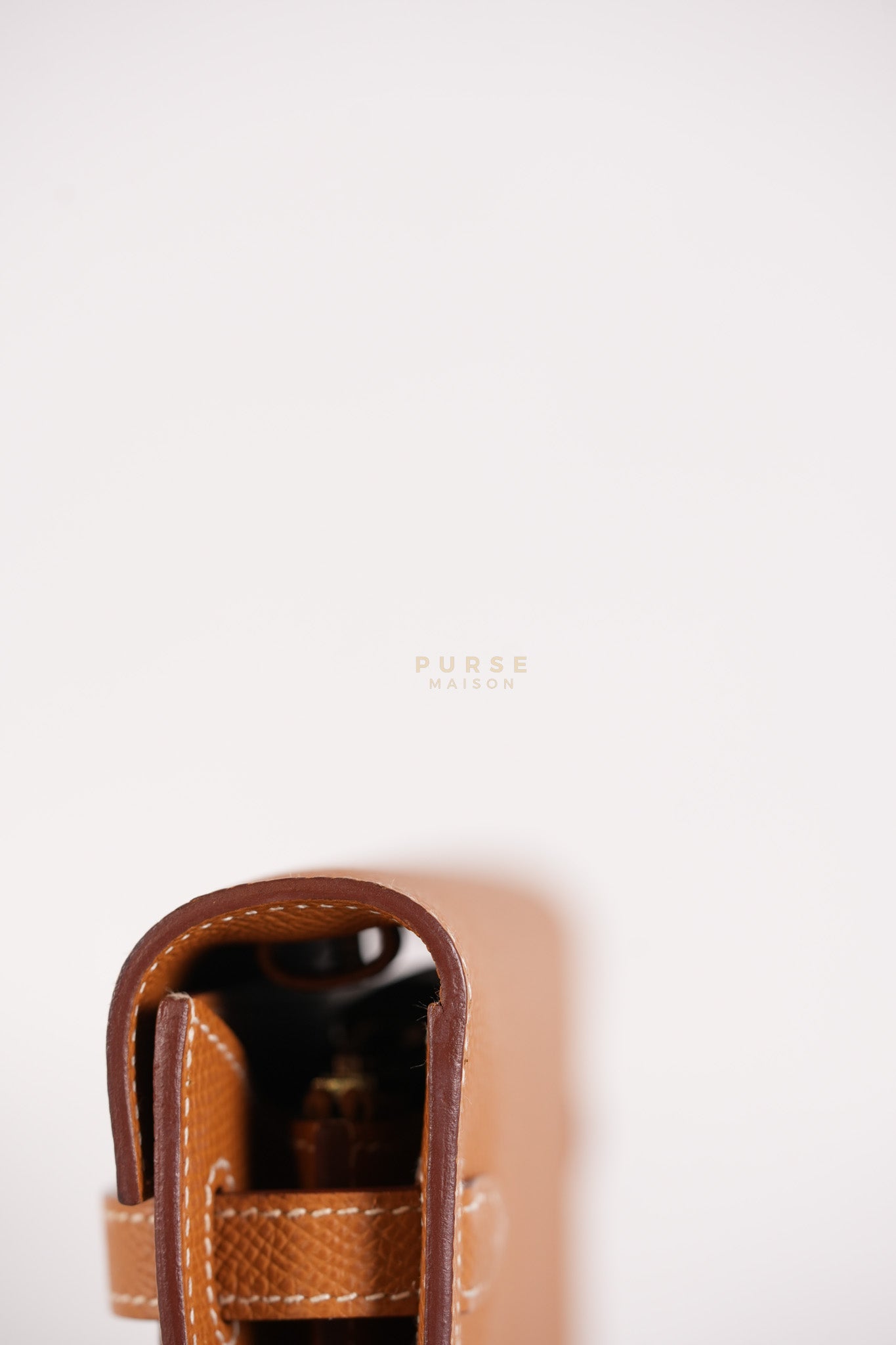 Kelly to Go in Gold Epsom Leather Palladium Hardware Stamp U(2022) | Purse Maison Luxury Bags Shop