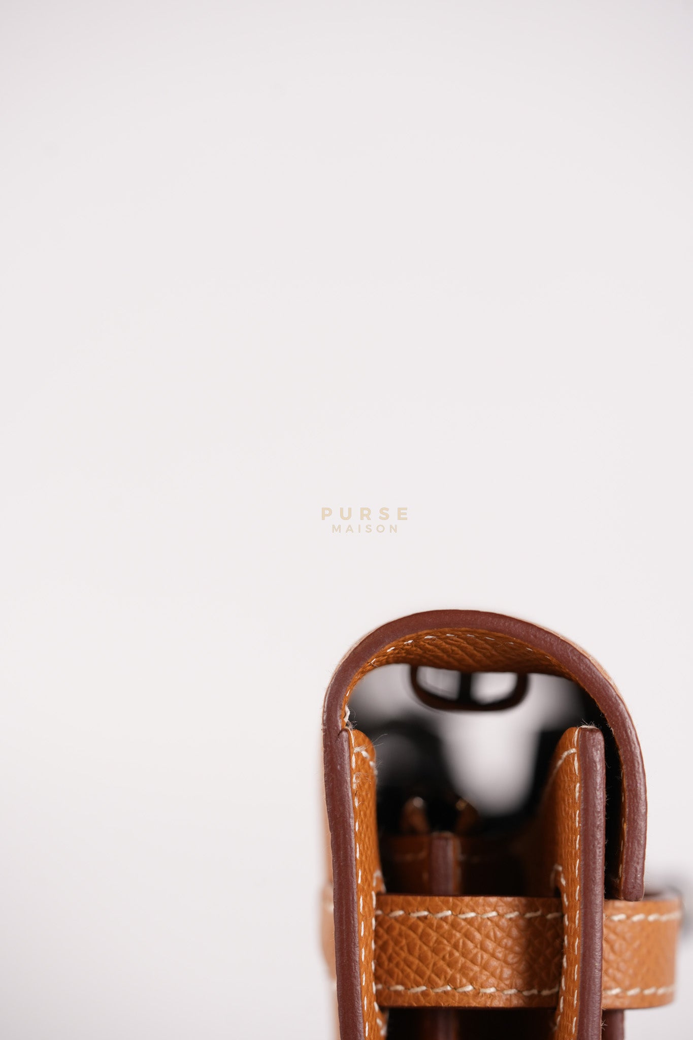 Kelly to Go in Gold Epsom Leather Palladium Hardware Stamp U(2022) | Purse Maison Luxury Bags Shop