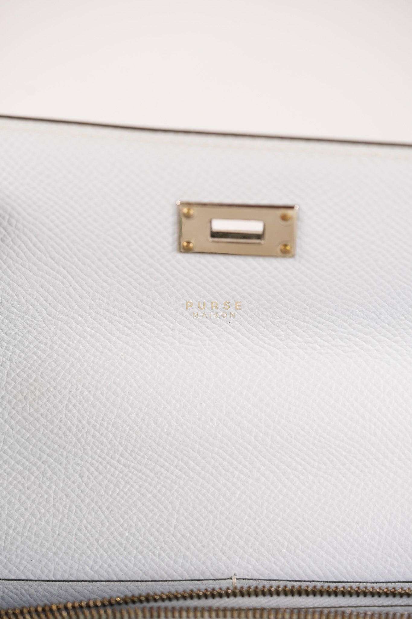 Kelly To Go in Vert(Green) Epsom Leather & Palladium Hardware Stamp Y(2020) | Purse Maison Luxury Bags Shop