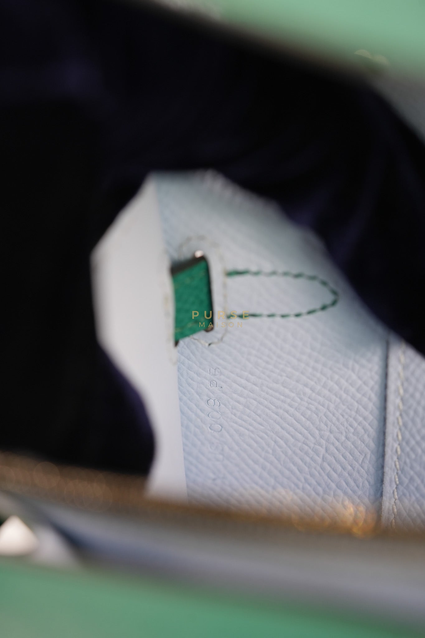 Kelly To Go in Vert(Green) Epsom Leather & Palladium Hardware Stamp Y(2020) | Purse Maison Luxury Bags Shop