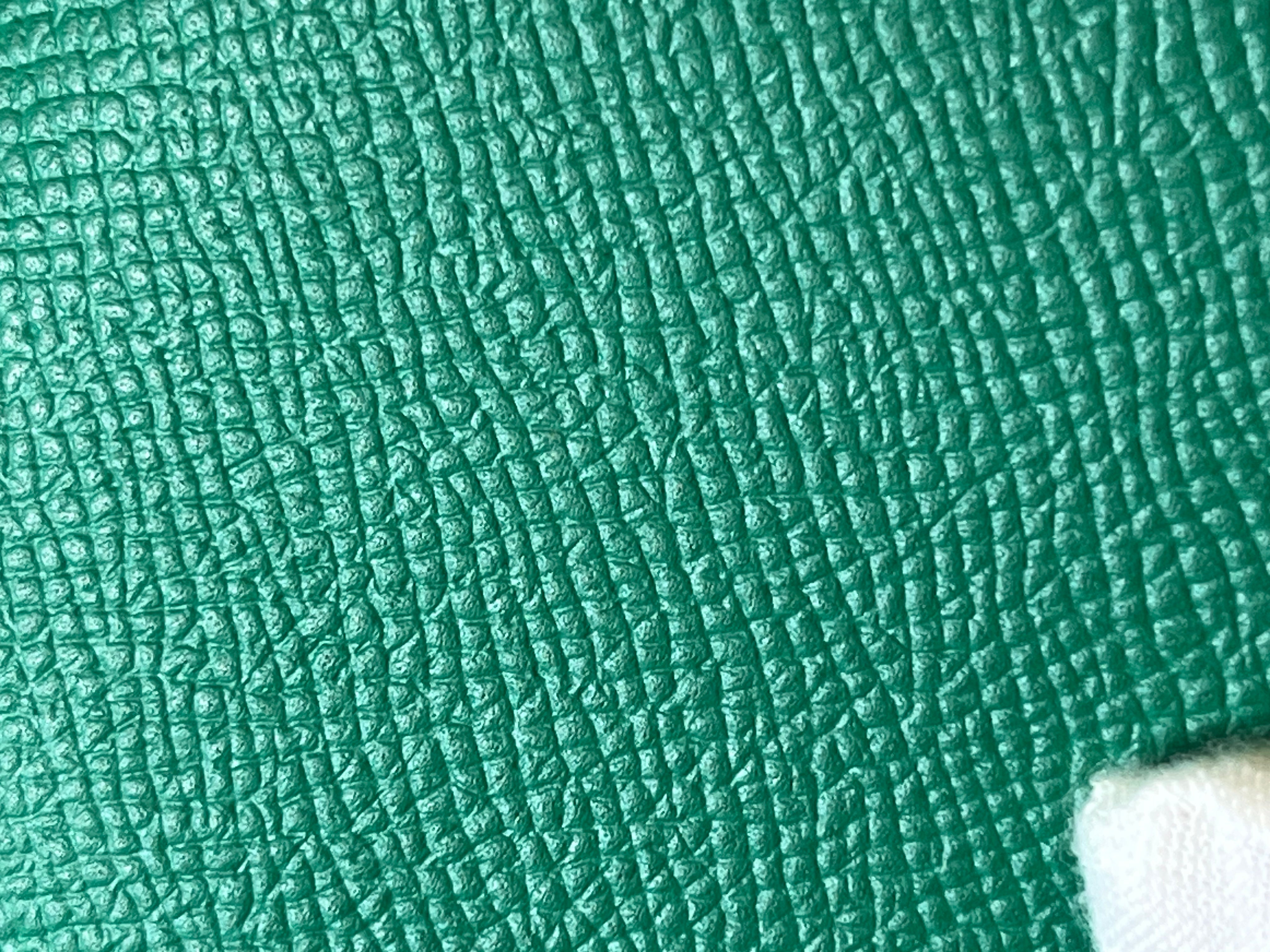 Kelly To Go in Vert(Green) Epsom Leather & Palladium Hardware Stamp Y(2020) | Purse Maison Luxury Bags Shop