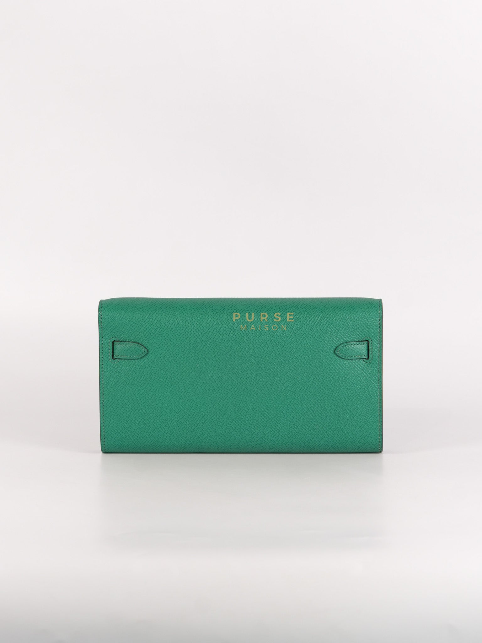 Kelly To Go in Vert(Green) Epsom Leather & Palladium Hardware Stamp Y(2020) | Purse Maison Luxury Bags Shop