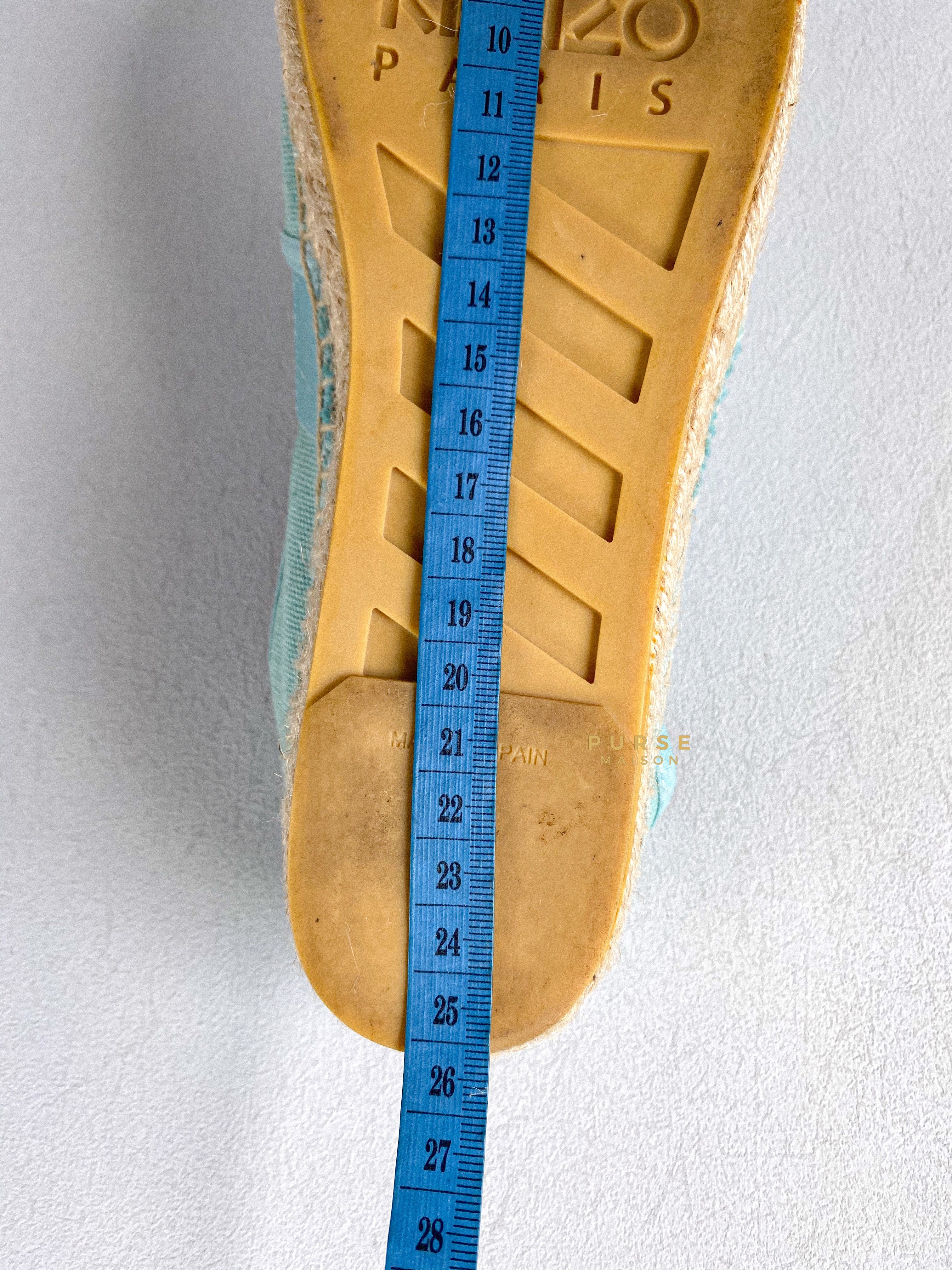 Kenzo Light Blue Elastic Tiger Espadrilles Size 38 (24.5cm) | Purse Maison Luxury Bags Shop