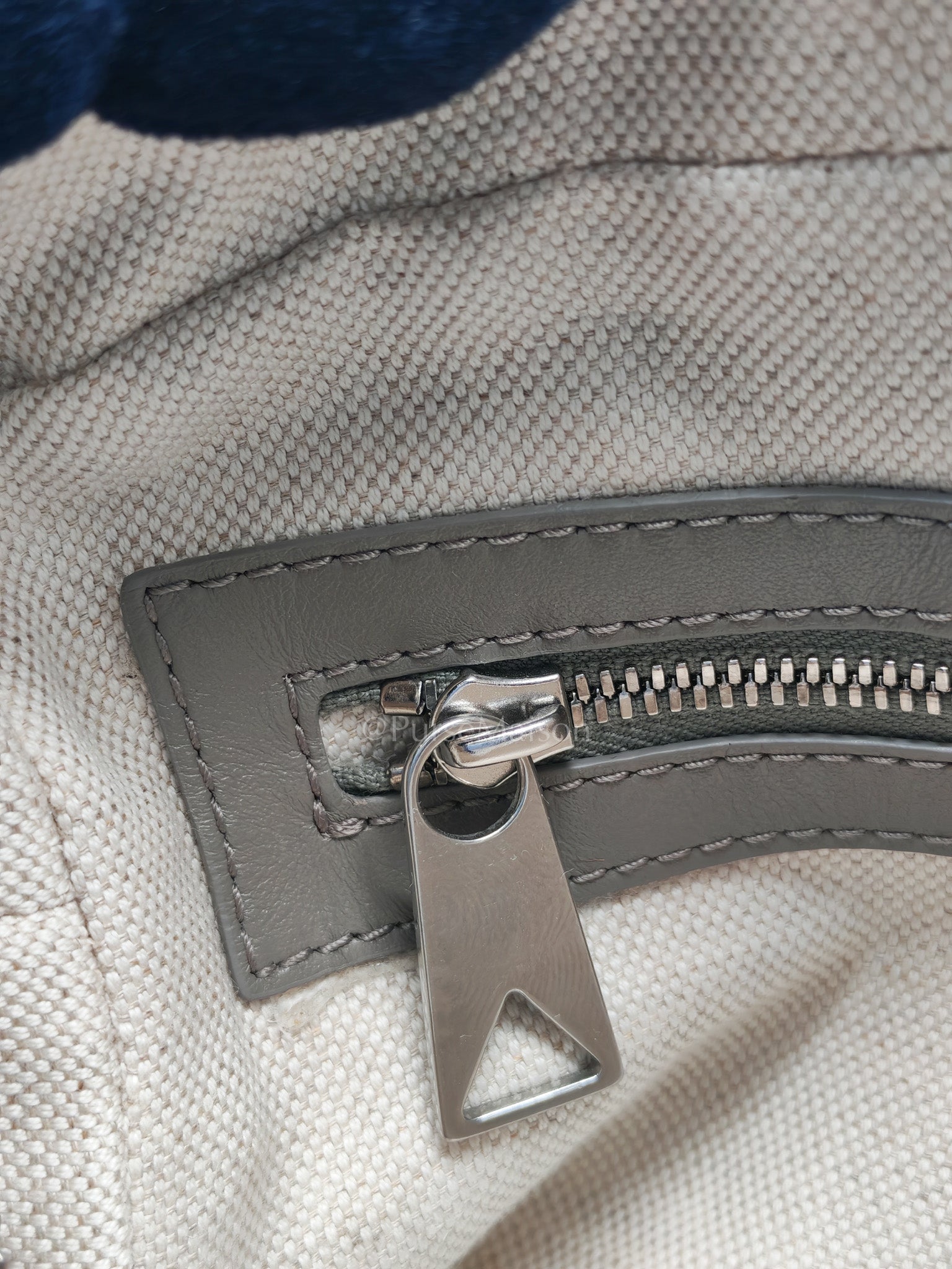 Mini Loop Camera Bag in Thunder Gray Nappa Intrecciato Leather
