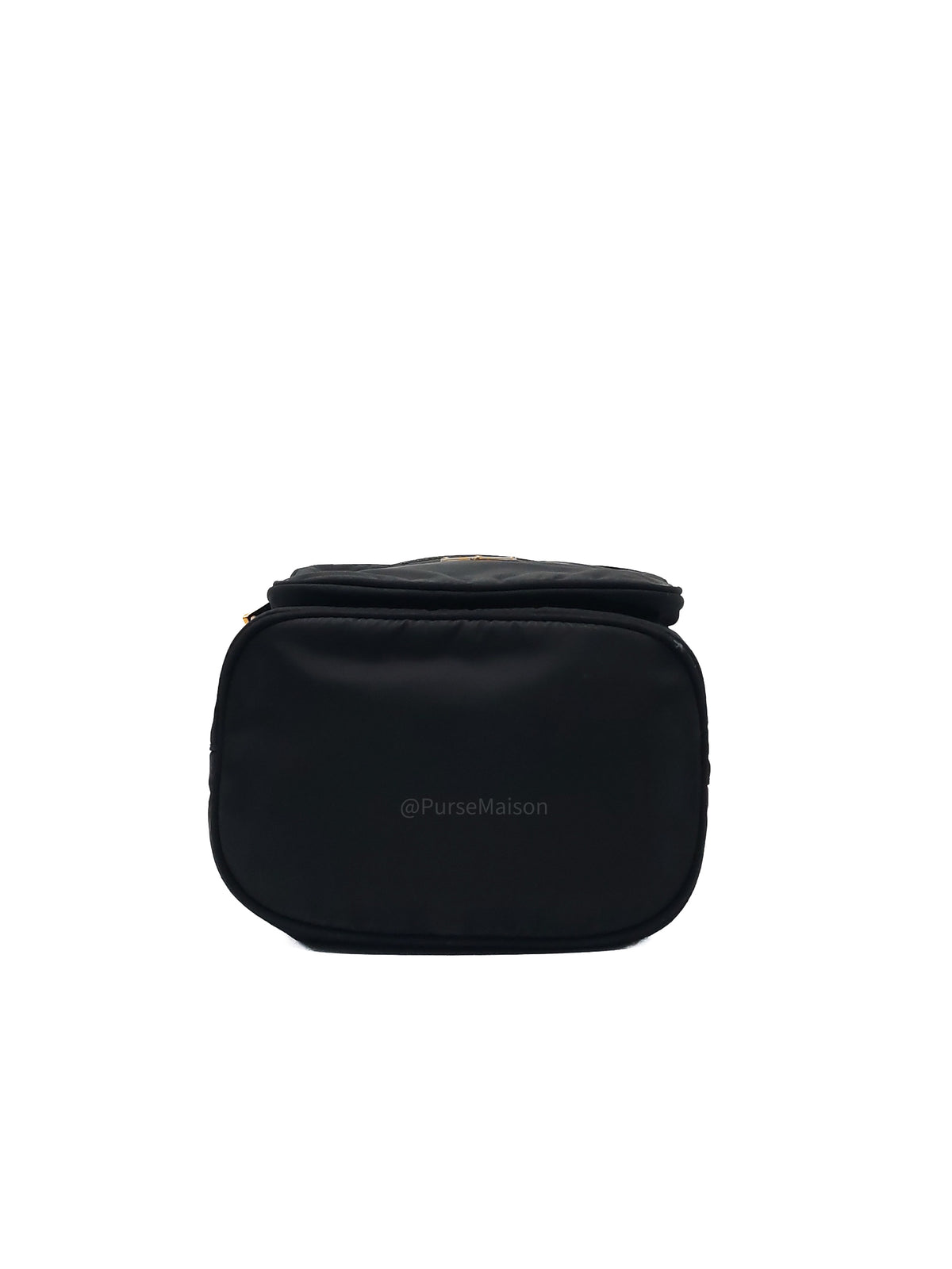 Prada Duet Re-Nylon bucket Bag Small in Black Tessuto Nylon and Gold Hardware