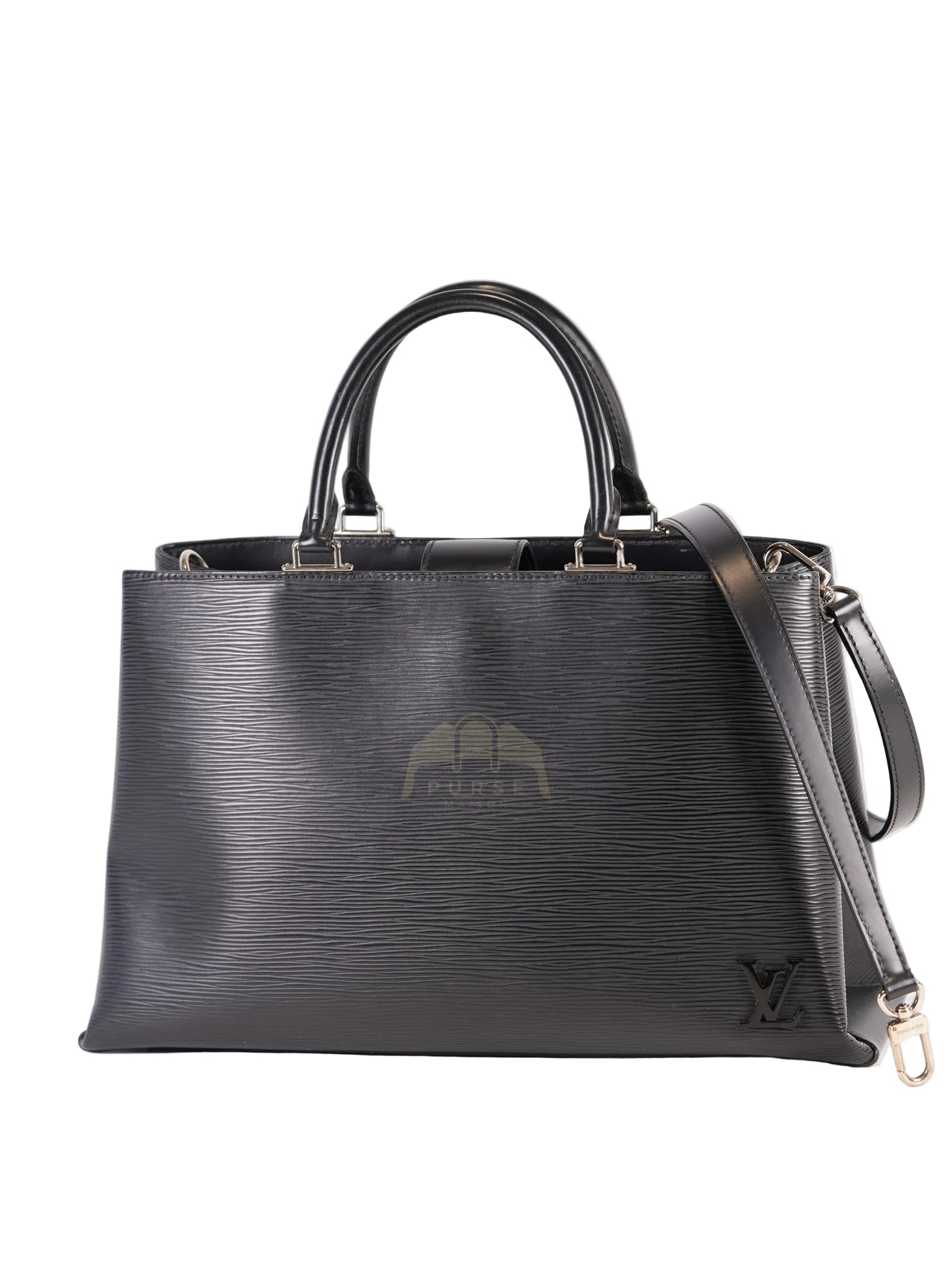 Kleber MM Bag in Black Epi Leather & Silver Hardware (Date Code: FO3106) | Purse Maison Luxury Bags Shop