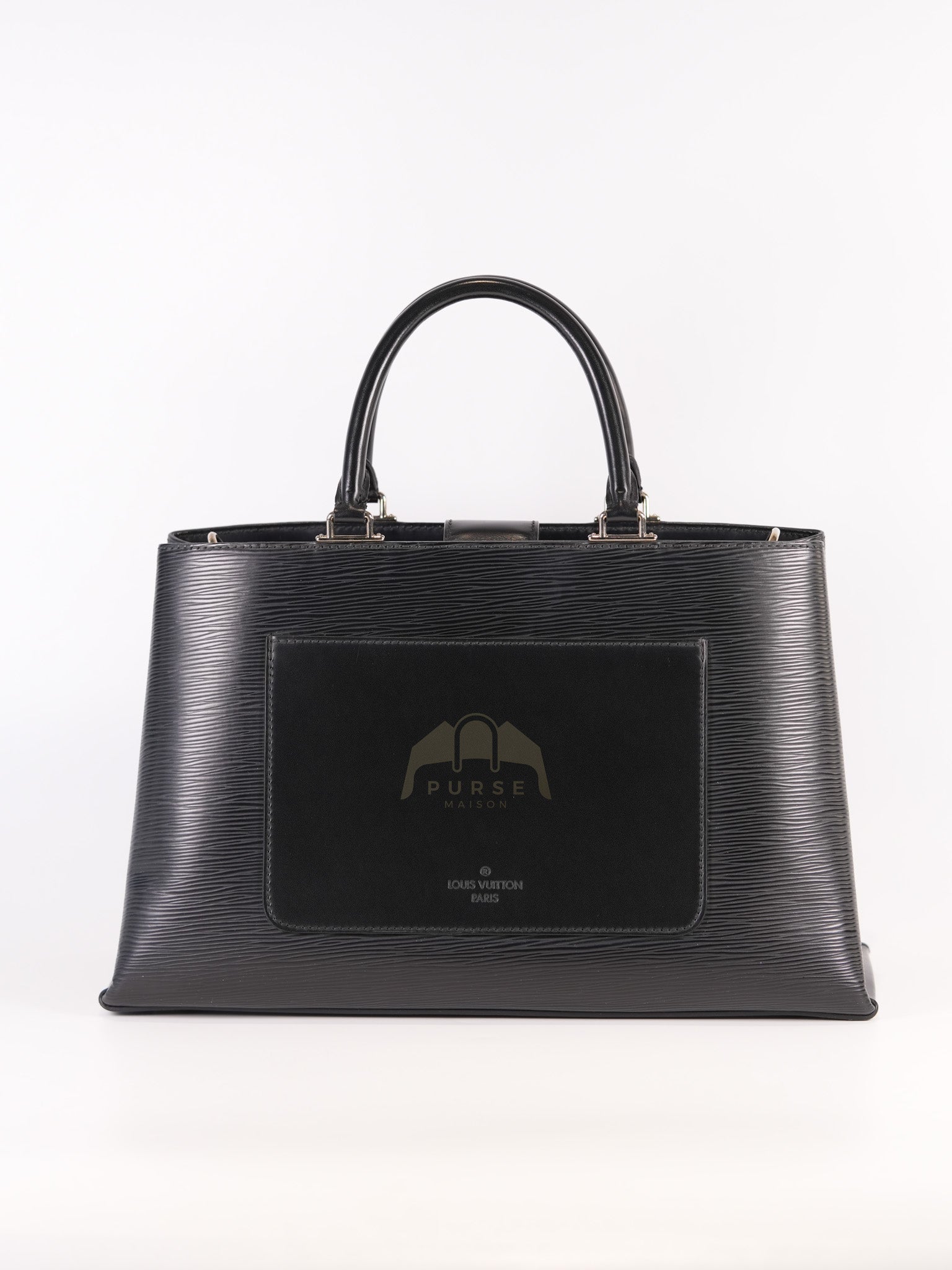 Kleber MM Bag in Black Epi Leather & Silver Hardware (Date Code: FO3106) | Purse Maison Luxury Bags Shop
