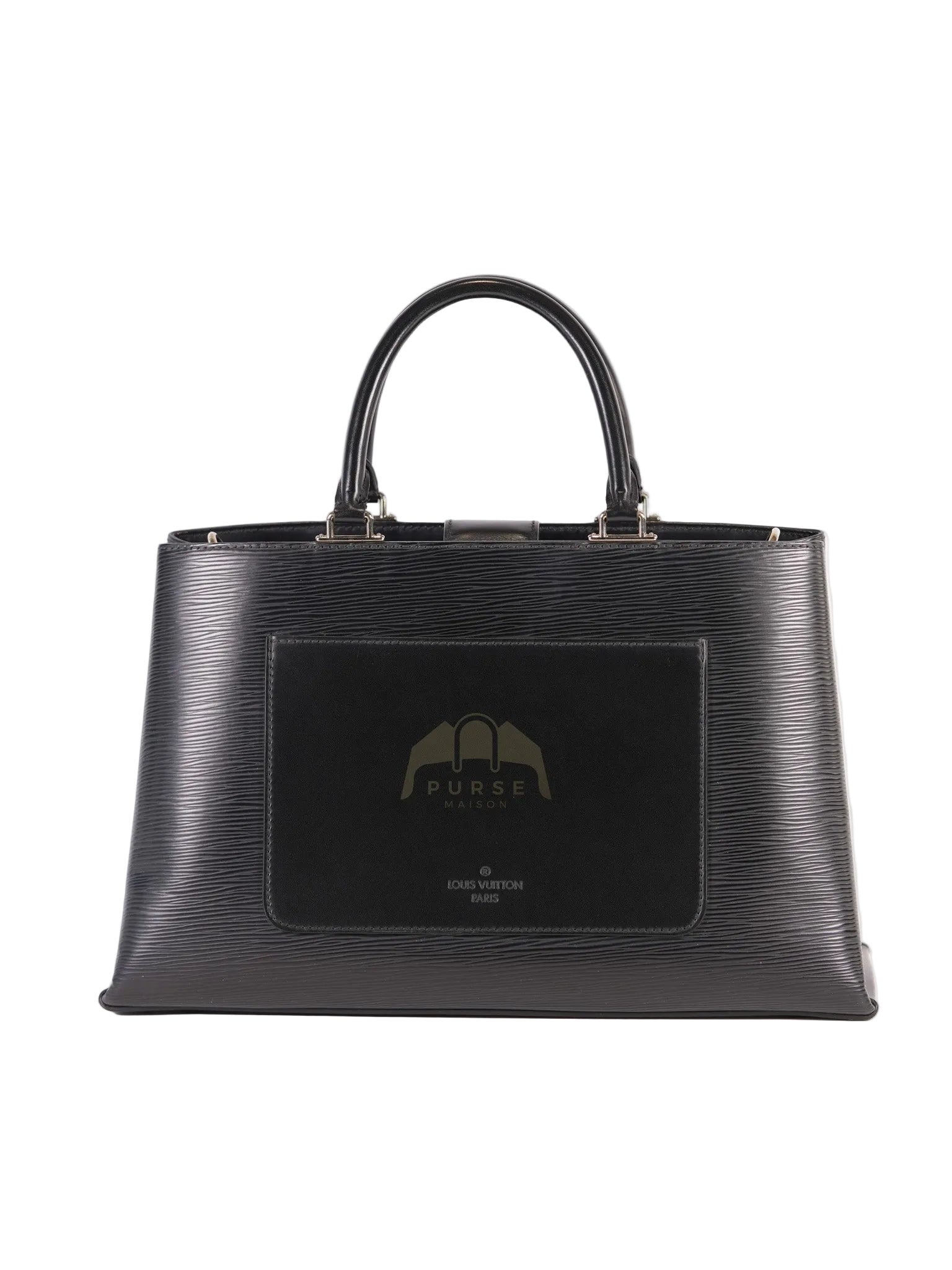 Kleber MM Bag in Black Epi Leather & Silver Hardware (Date Code: FO3106) | Purse Maison Luxury Bags Shop