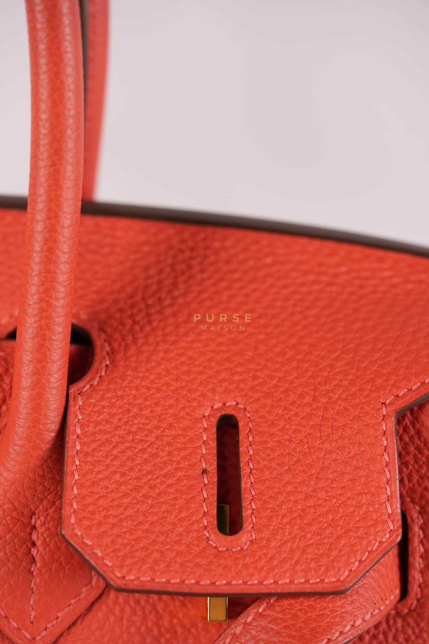 Birkin 30 in Rose Jaipur Togo Leather Gold Hardware Stamp R Square(2014)