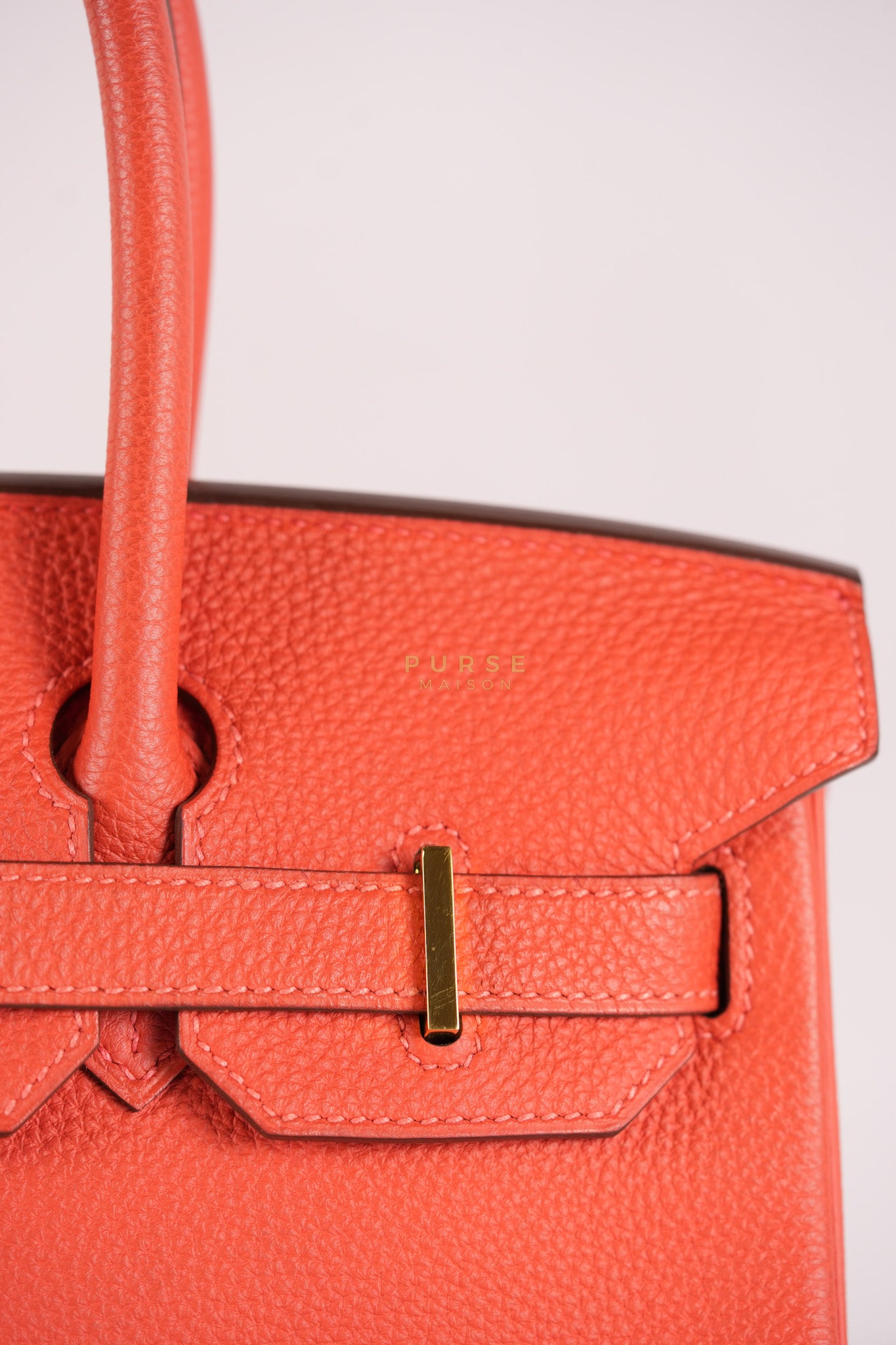 Birkin 30 in Rose Jaipur Togo Leather Gold Hardware Stamp R Square(2014)