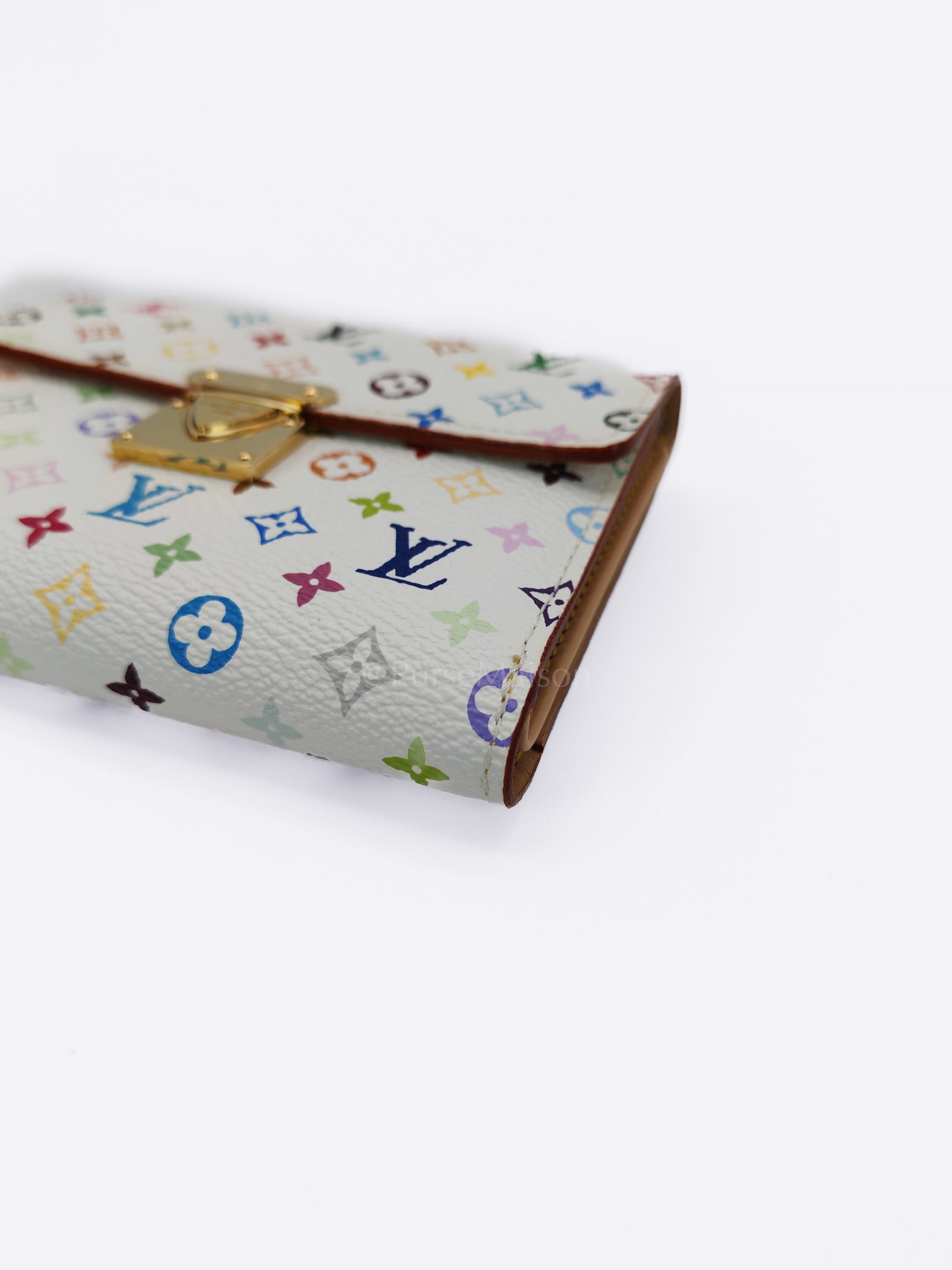 Koala Wallet in White Monogram Multicolor Canvas | Purse Maison Luxury Bags Shop