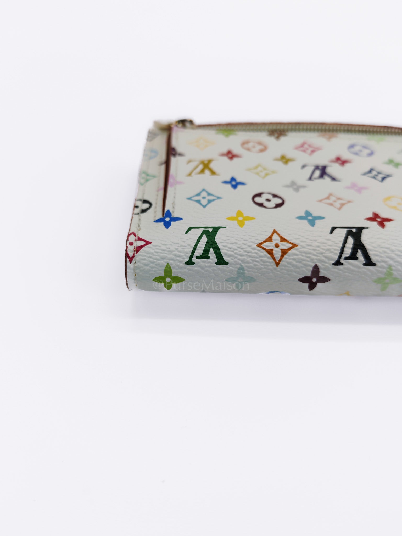 Koala Wallet in White Monogram Multicolor Canvas | Purse Maison Luxury Bags Shop