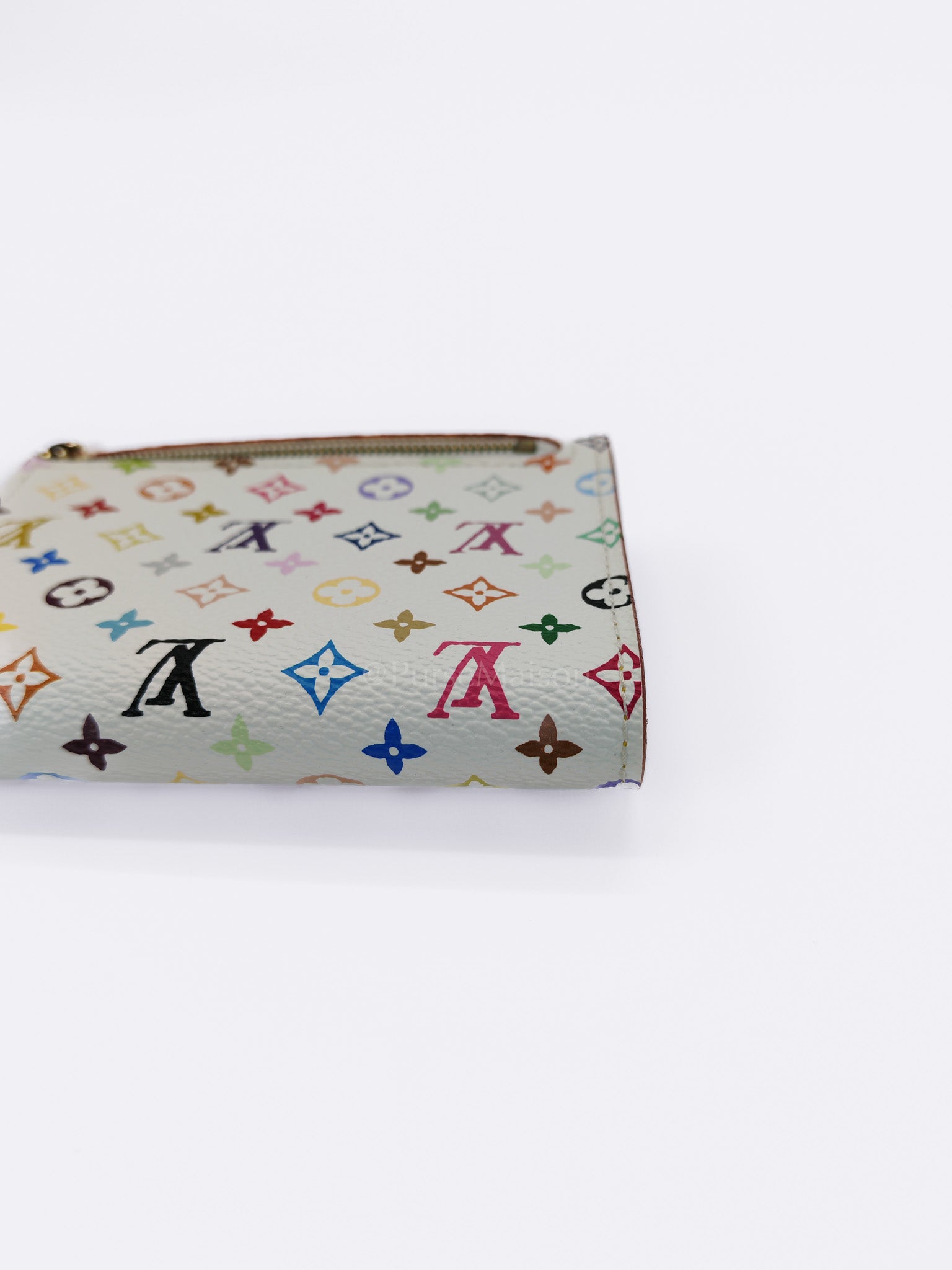 Koala Wallet in White Monogram Multicolor Canvas | Purse Maison Luxury Bags Shop