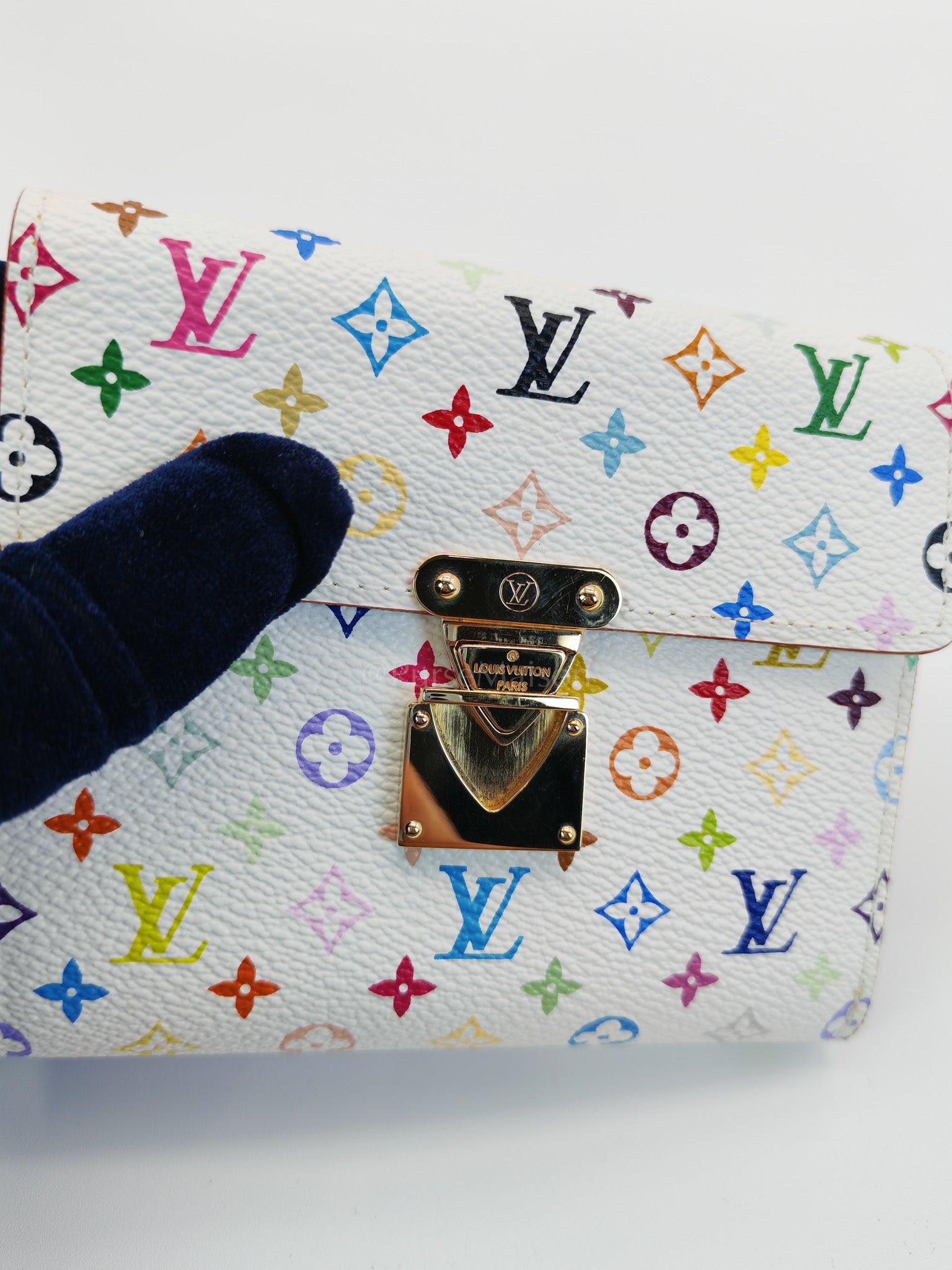 Koala Wallet in White Monogram Multicolor Canvas | Purse Maison Luxury Bags Shop