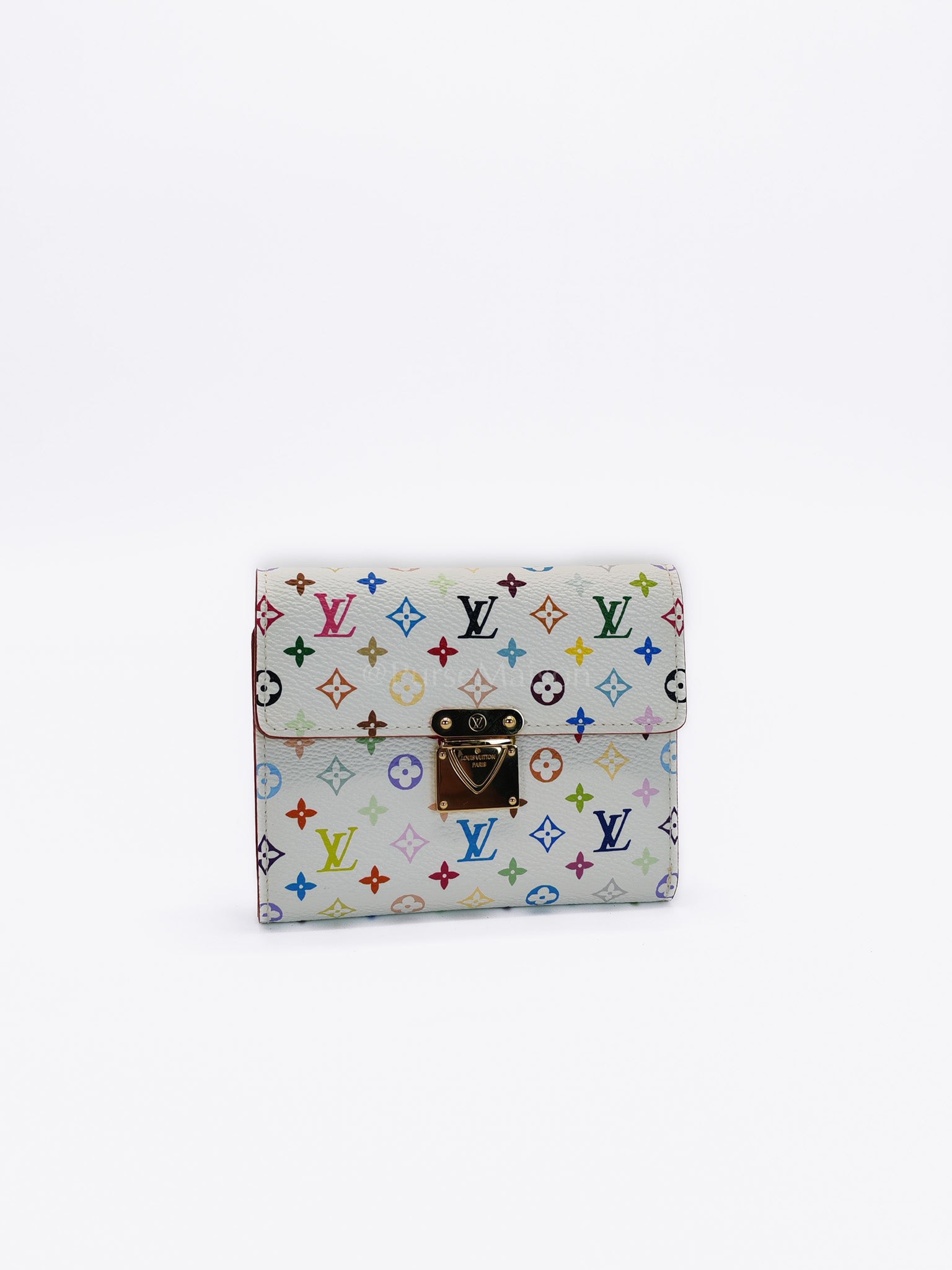 Koala Wallet in White Monogram Multicolor Canvas | Purse Maison Luxury Bags Shop