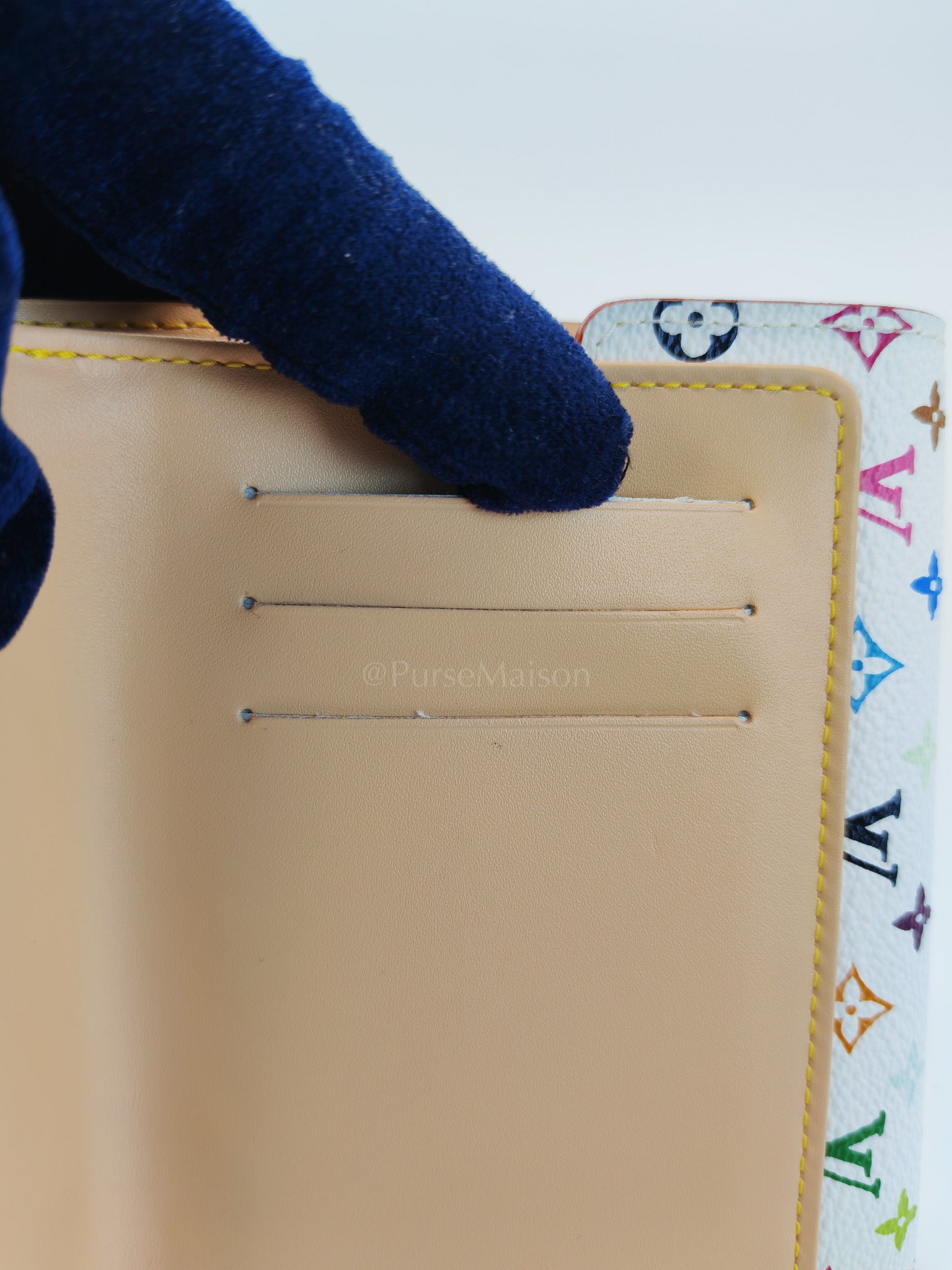 Koala Wallet in White Monogram Multicolor Canvas | Purse Maison Luxury Bags Shop