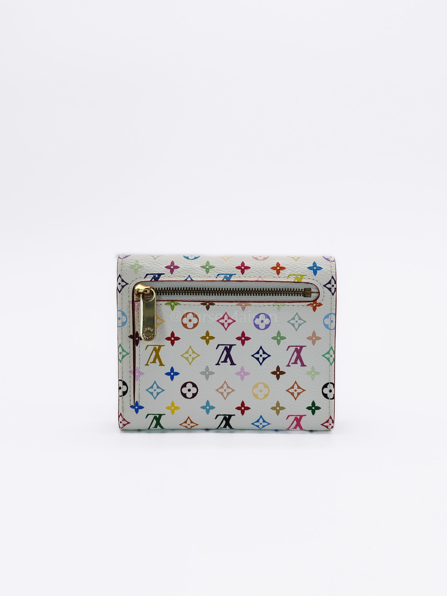 Koala Wallet in White Monogram Multicolor Canvas | Purse Maison Luxury Bags Shop