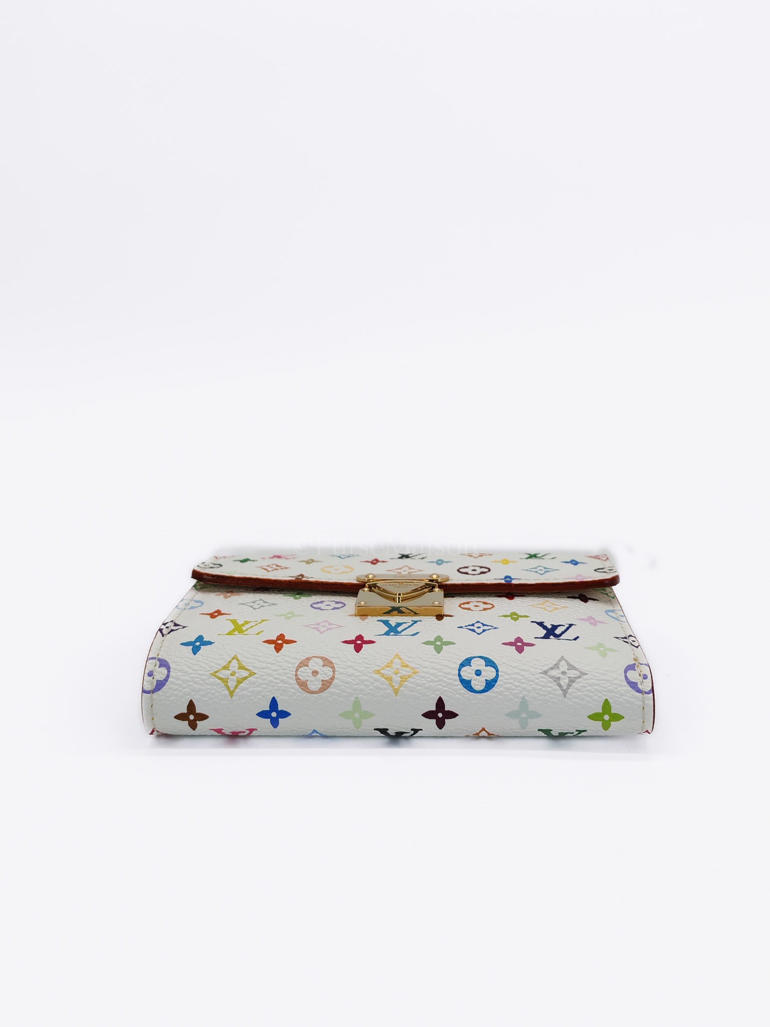 Koala Wallet in White Monogram Multicolor Canvas | Purse Maison Luxury Bags Shop