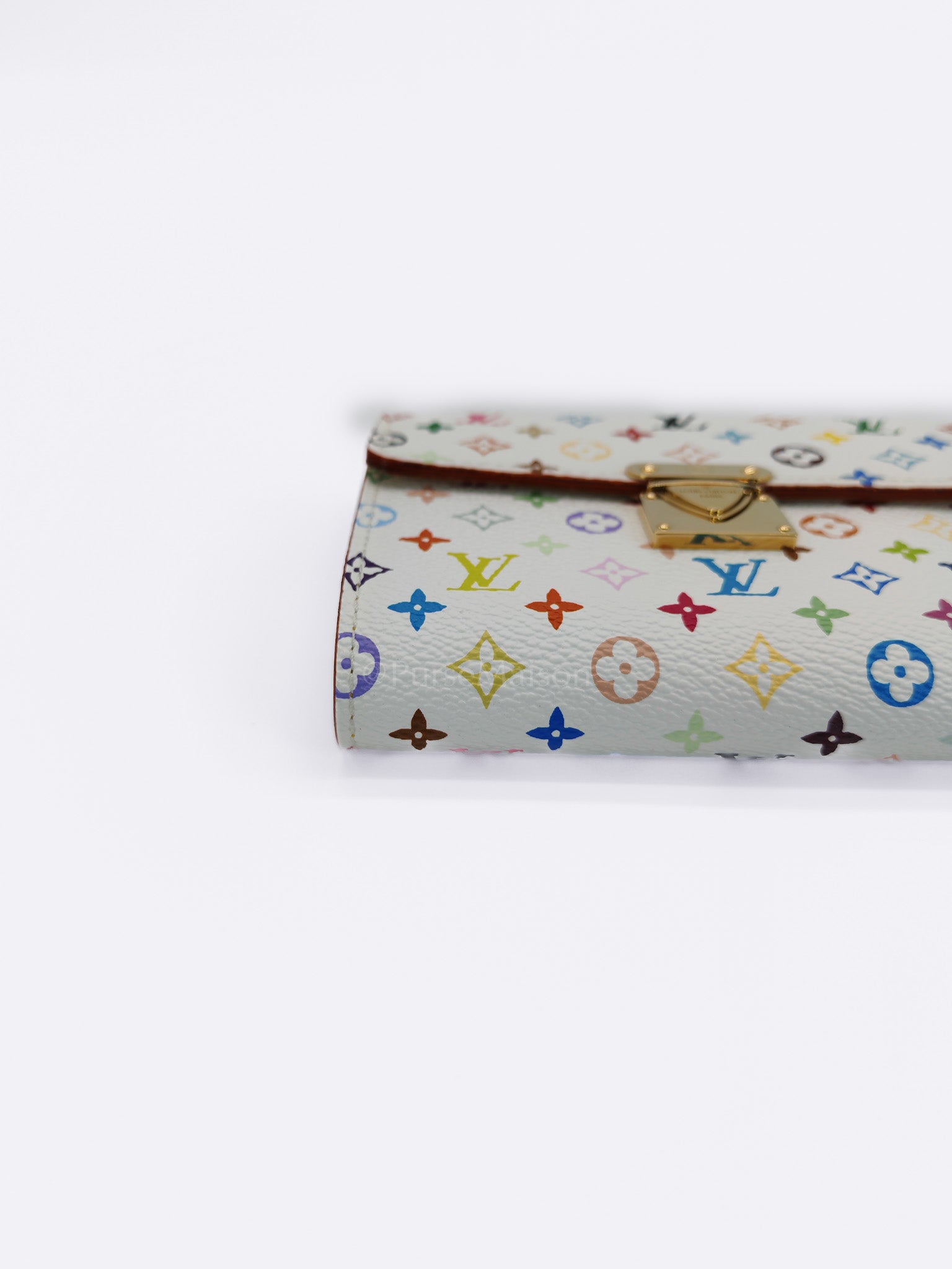 Koala Wallet in White Monogram Multicolor Canvas | Purse Maison Luxury Bags Shop