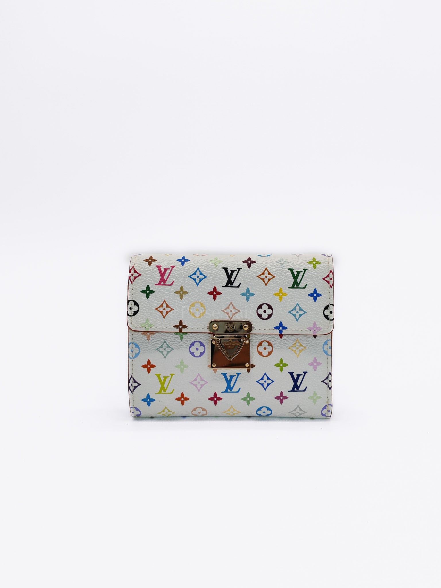 Koala Wallet in White Monogram Multicolor Canvas | Purse Maison Luxury Bags Shop