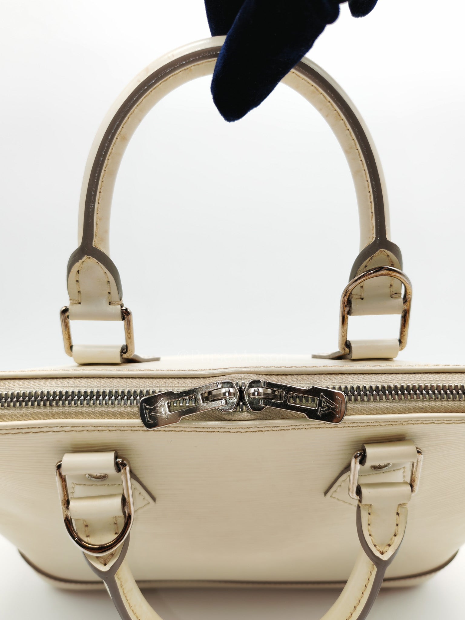 Alma PM in Ivoire Epi Leather & Silver Hardware (Date Code: FL2047)