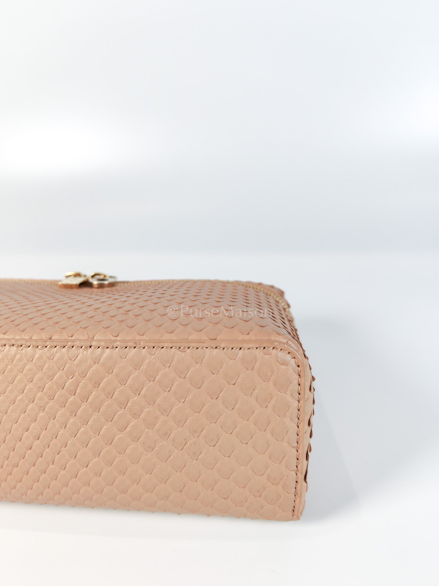 L19 Extra Pocket in Python Leather and Gold Hardware Two-Way Shoulder Bag | Purse Maison Luxury Bags Shop