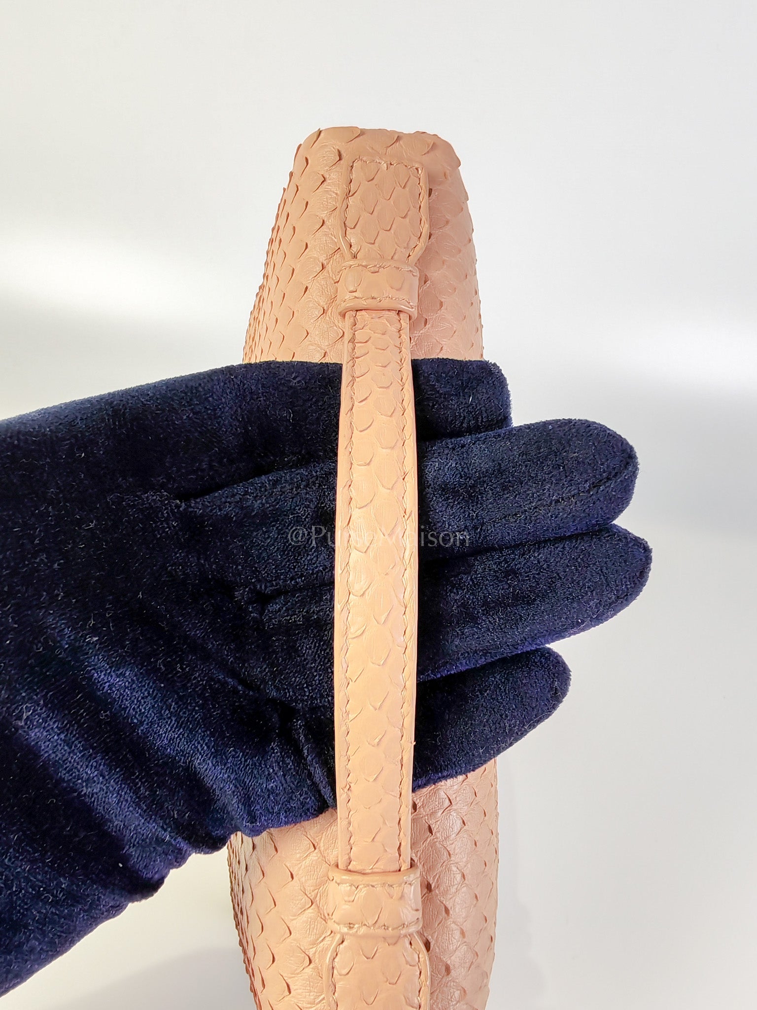 L19 Extra Pocket in Python Leather and Gold Hardware Two-Way Shoulder Bag | Purse Maison Luxury Bags Shop