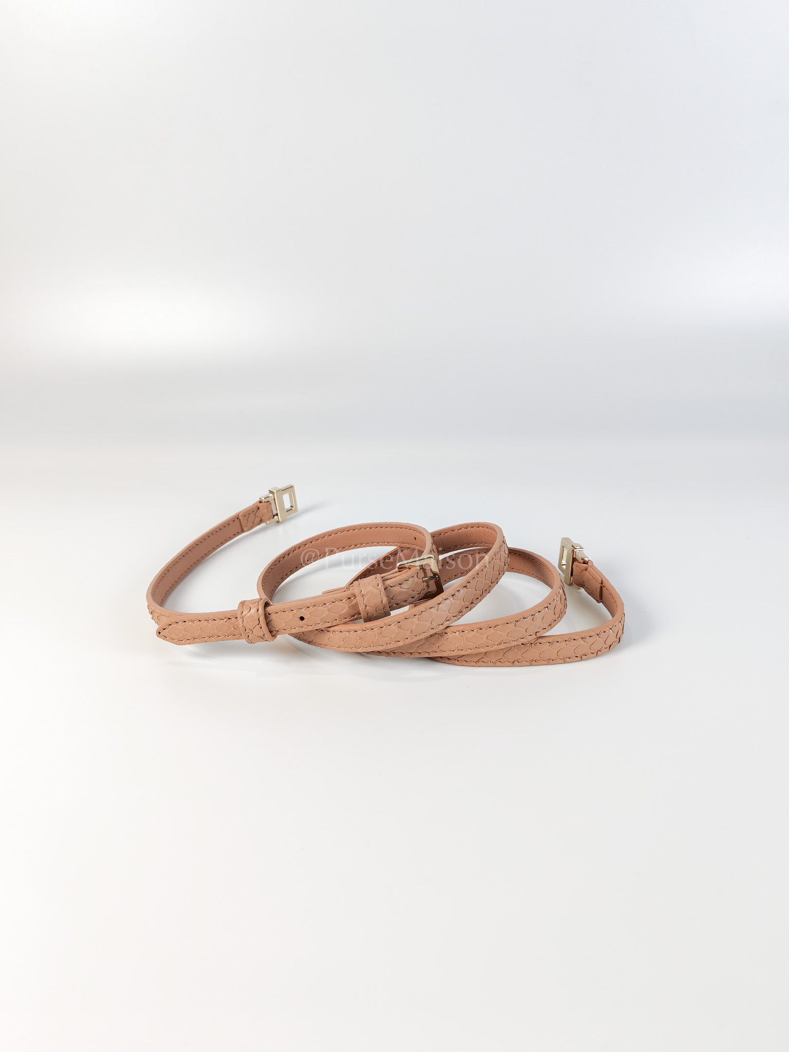 L19 Extra Pocket in Python Leather and Gold Hardware Two-Way Shoulder Bag | Purse Maison Luxury Bags Shop