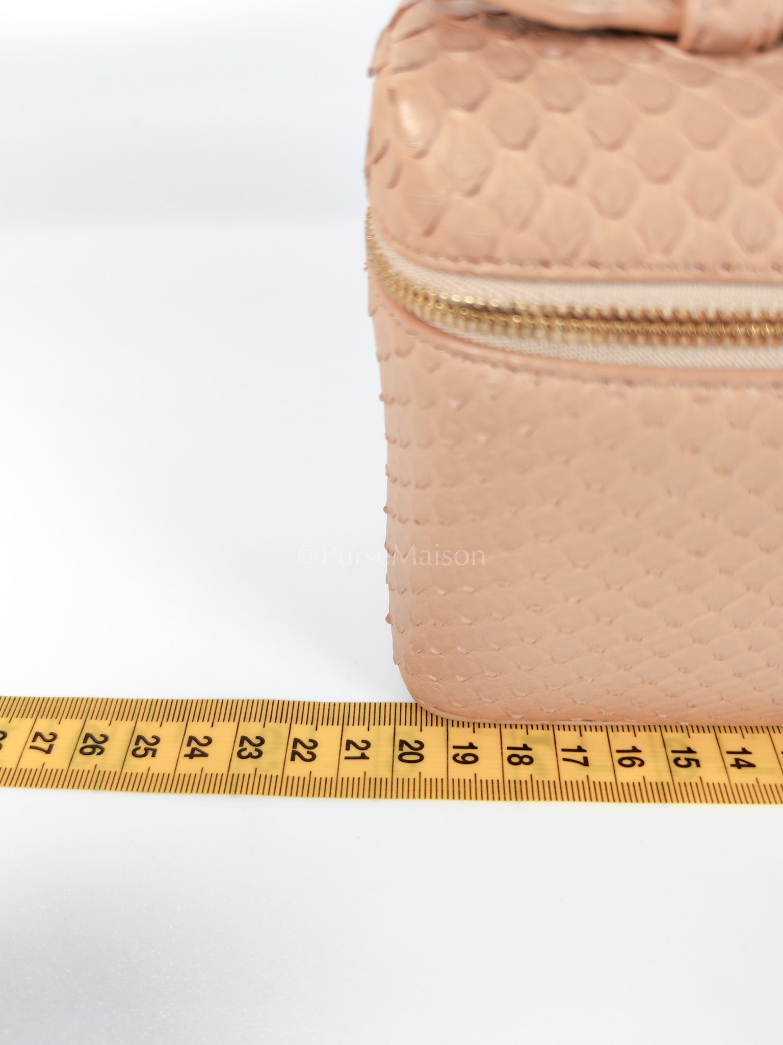 L19 Extra Pocket in Python Leather and Gold Hardware Two-Way Shoulder Bag | Purse Maison Luxury Bags Shop