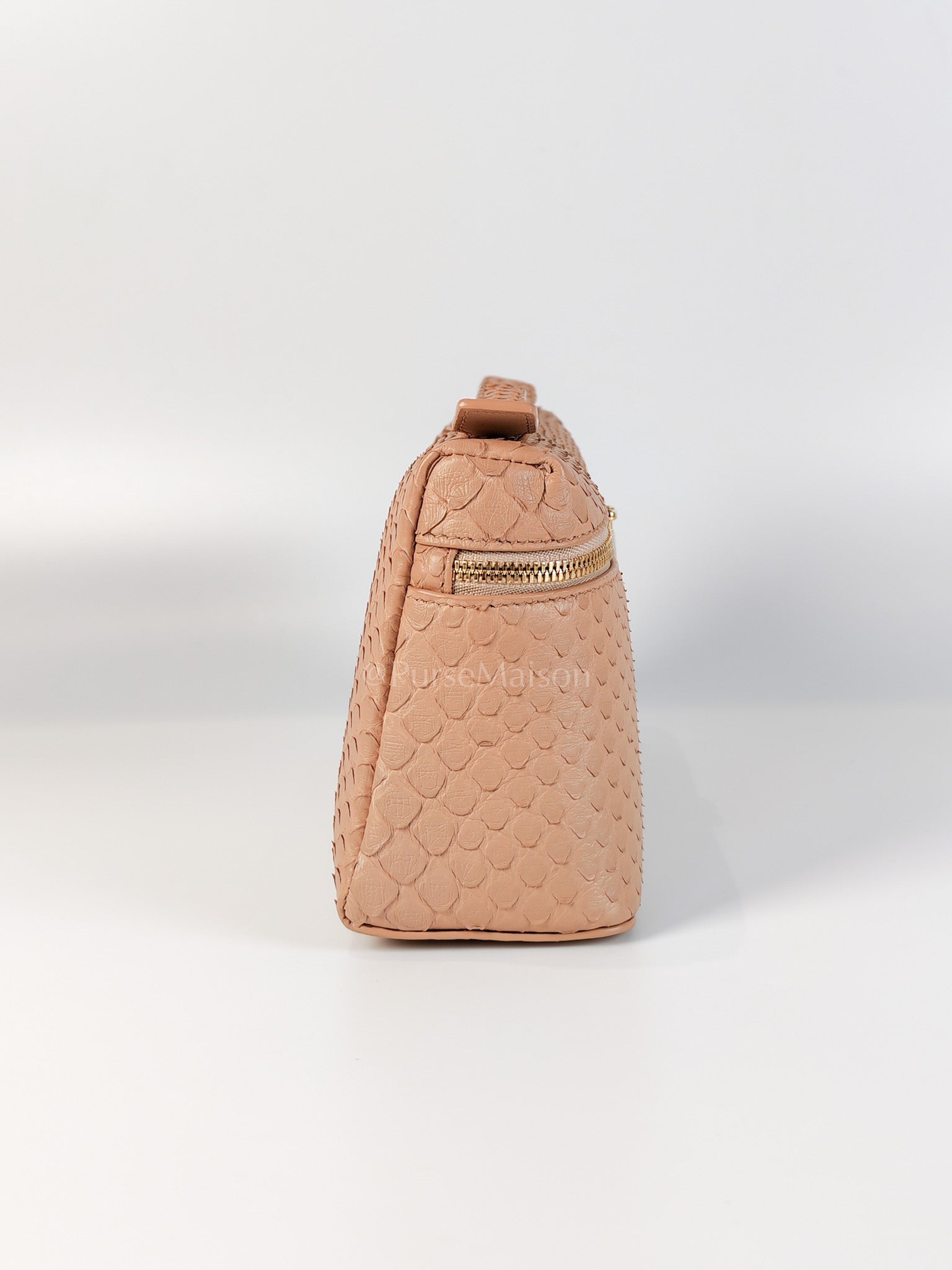 L19 Extra Pocket in Python Leather and Gold Hardware Two-Way Shoulder Bag | Purse Maison Luxury Bags Shop