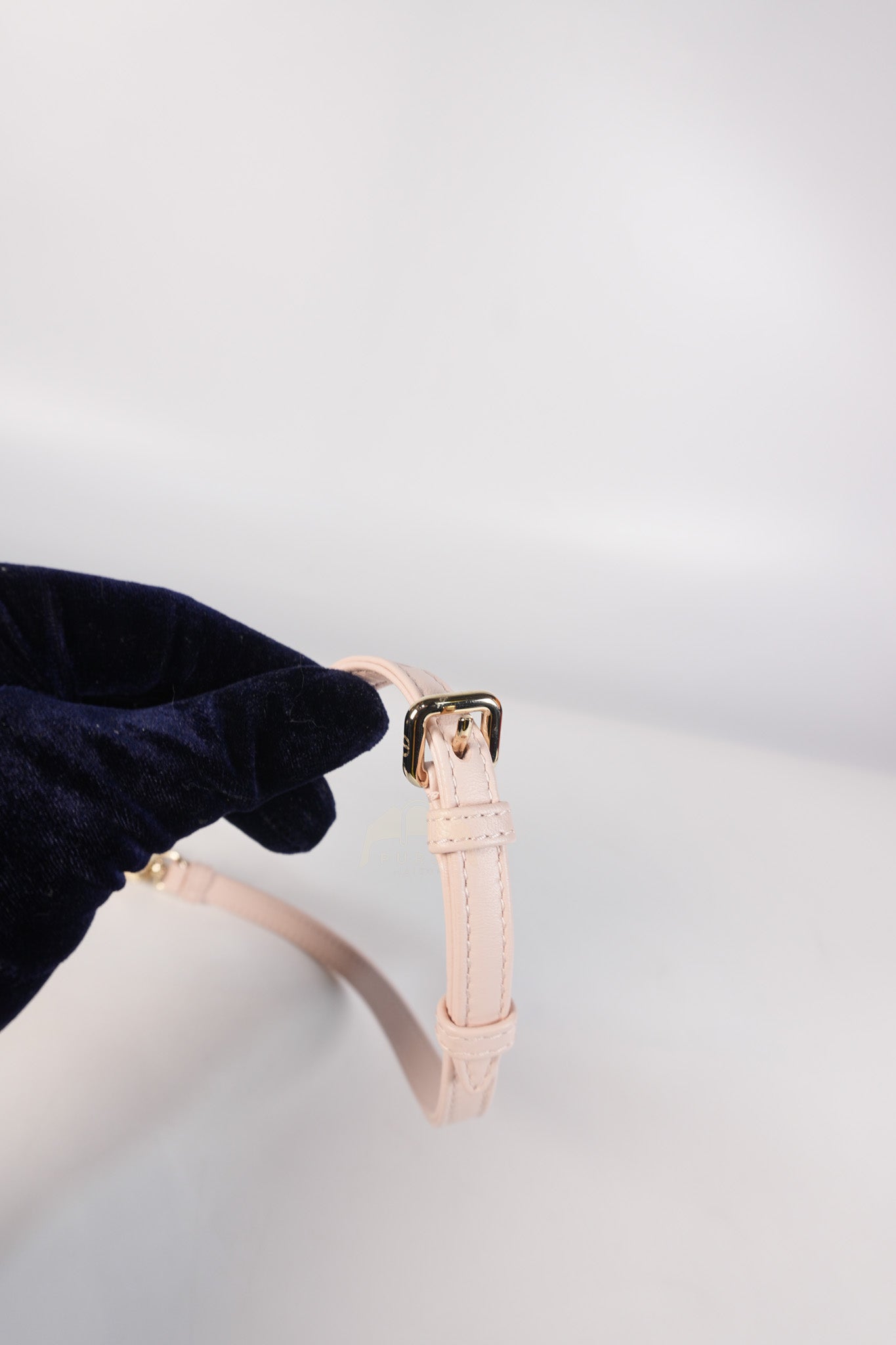 Lady D-joy Micro in Rose Poudre Cannage Lambskin Leather Light Gold hardware | Purse Maison Luxury Bags Shop