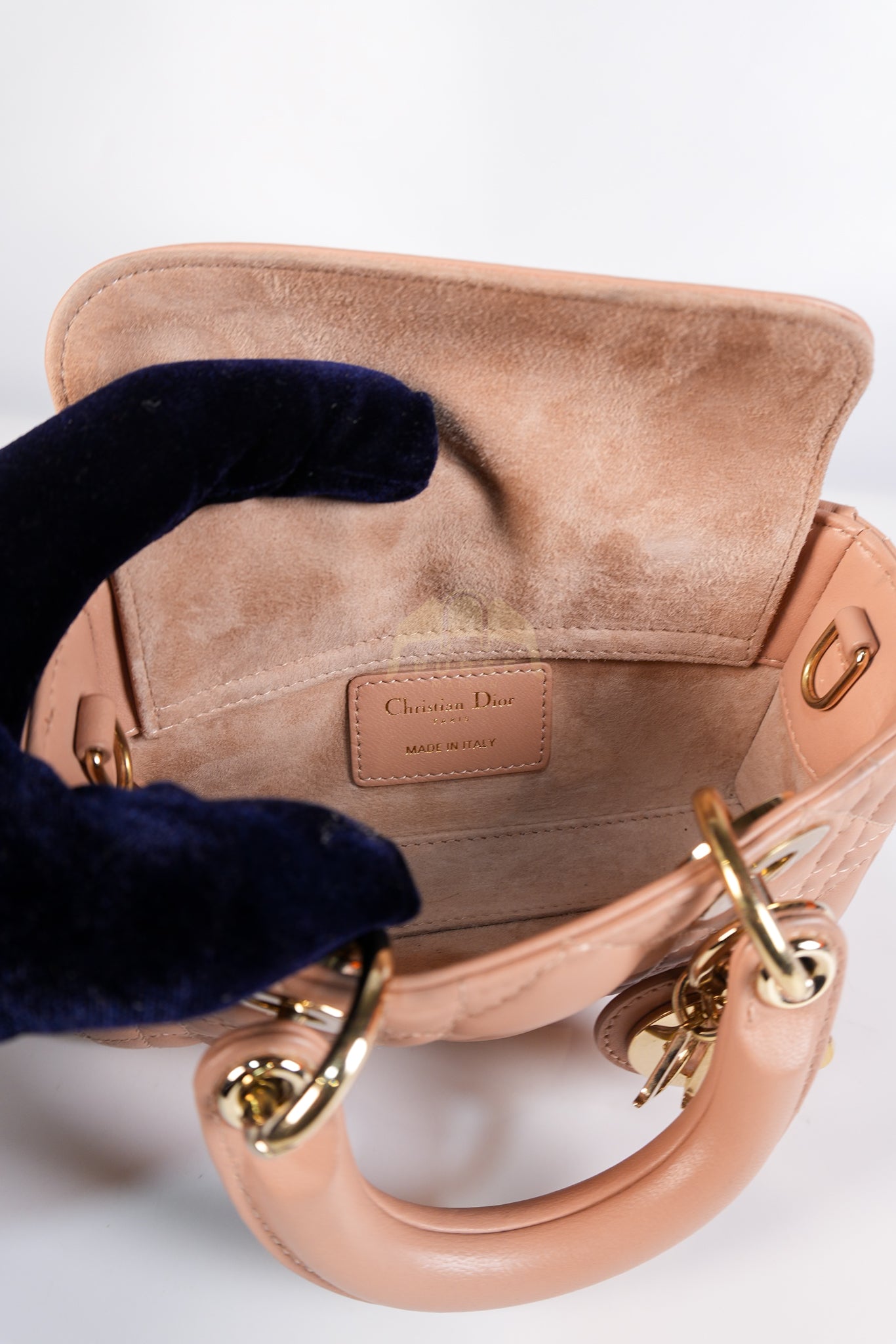 Lady D-Joy Micro Rose De Vents Light Gold Hardware | Purse Maison Luxury Bags Shop