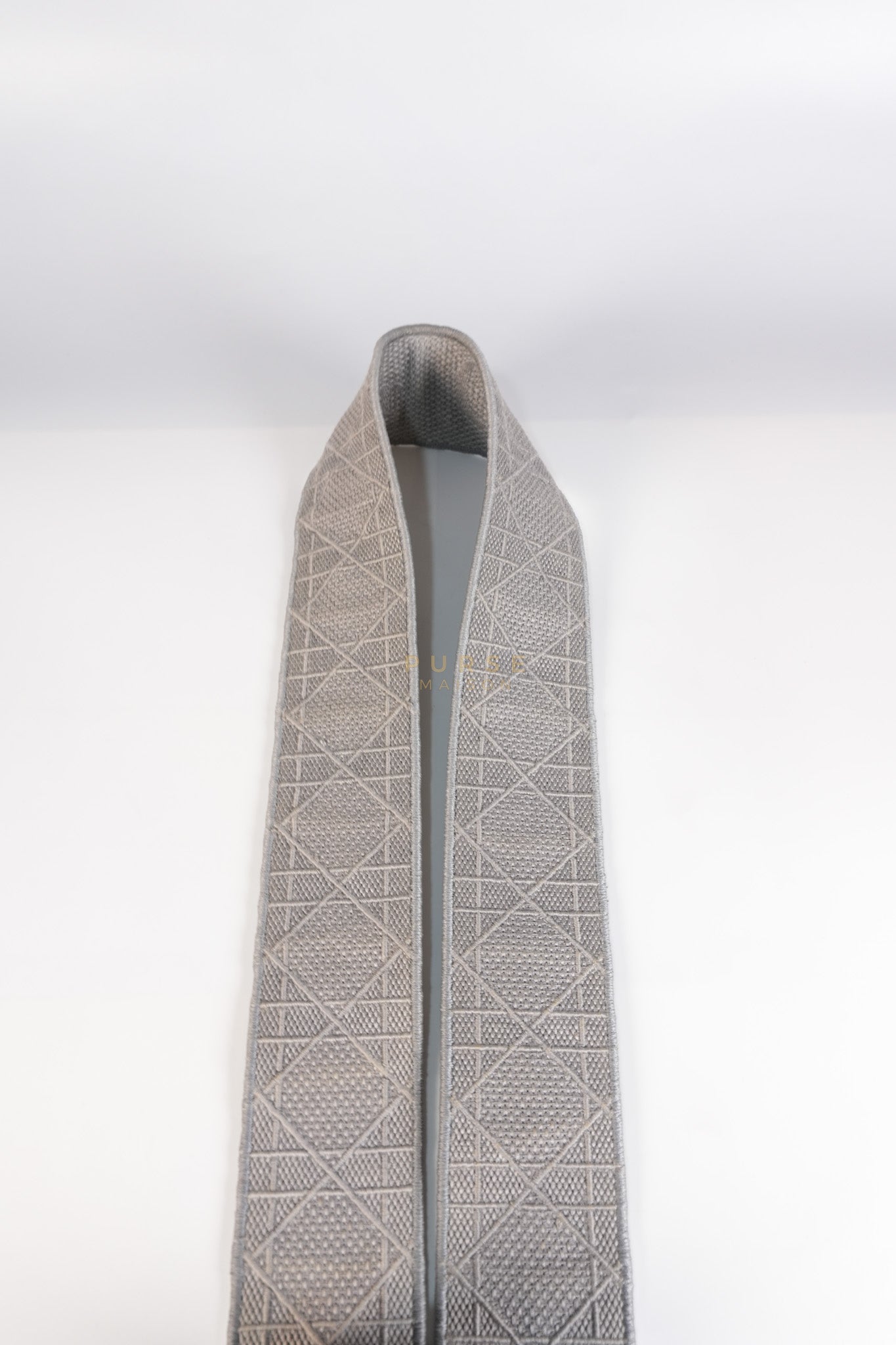 Lady D-Lite in Medium Gray Canvas and Light Gold Hardware | Purse Maison Luxury Bags Shop