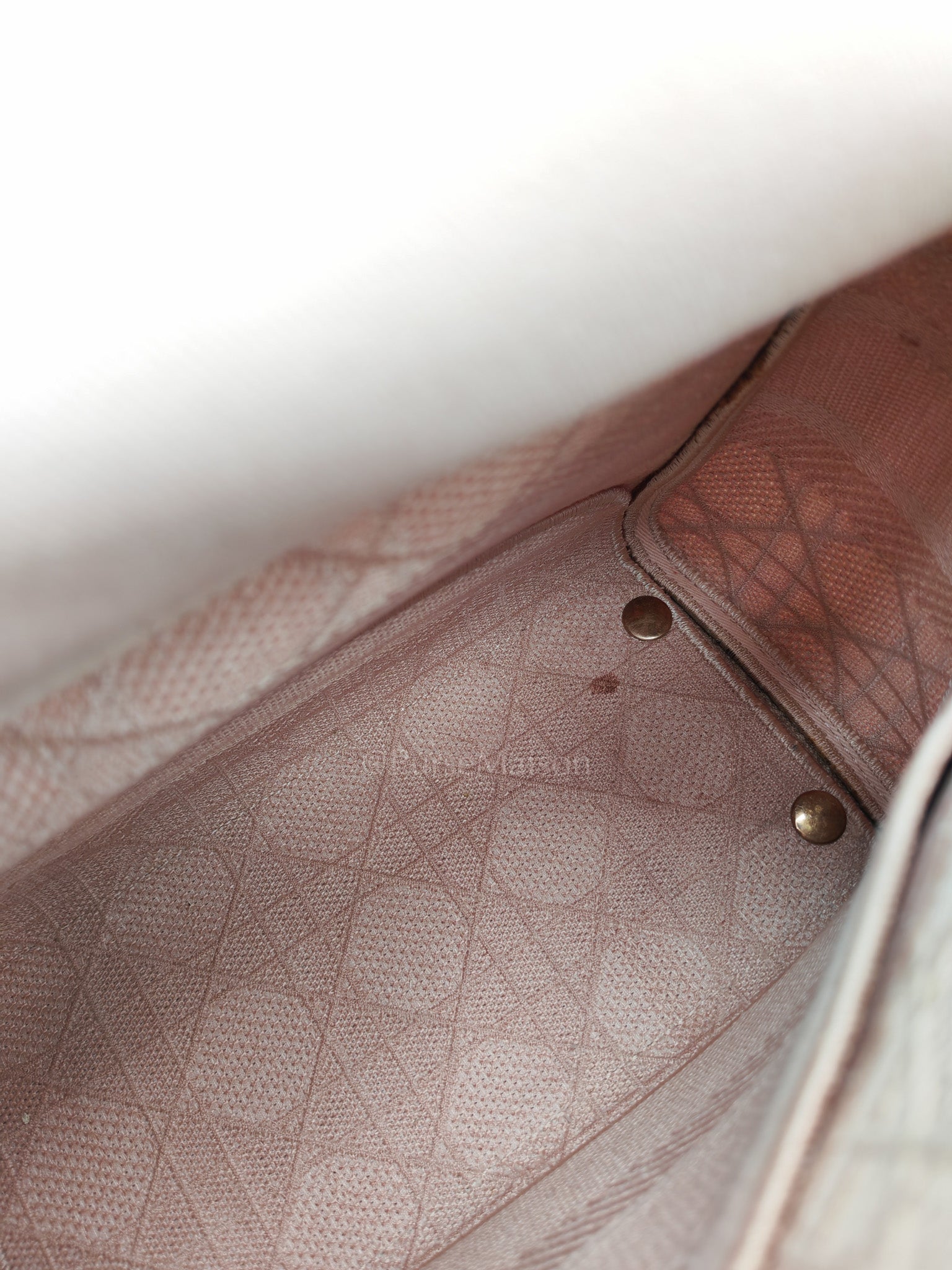 Lady D-Lite Medium in Blush Rose Canvas and Rose Gold Hardware Shoulder Bag | Purse Maison Luxury Bags Shop