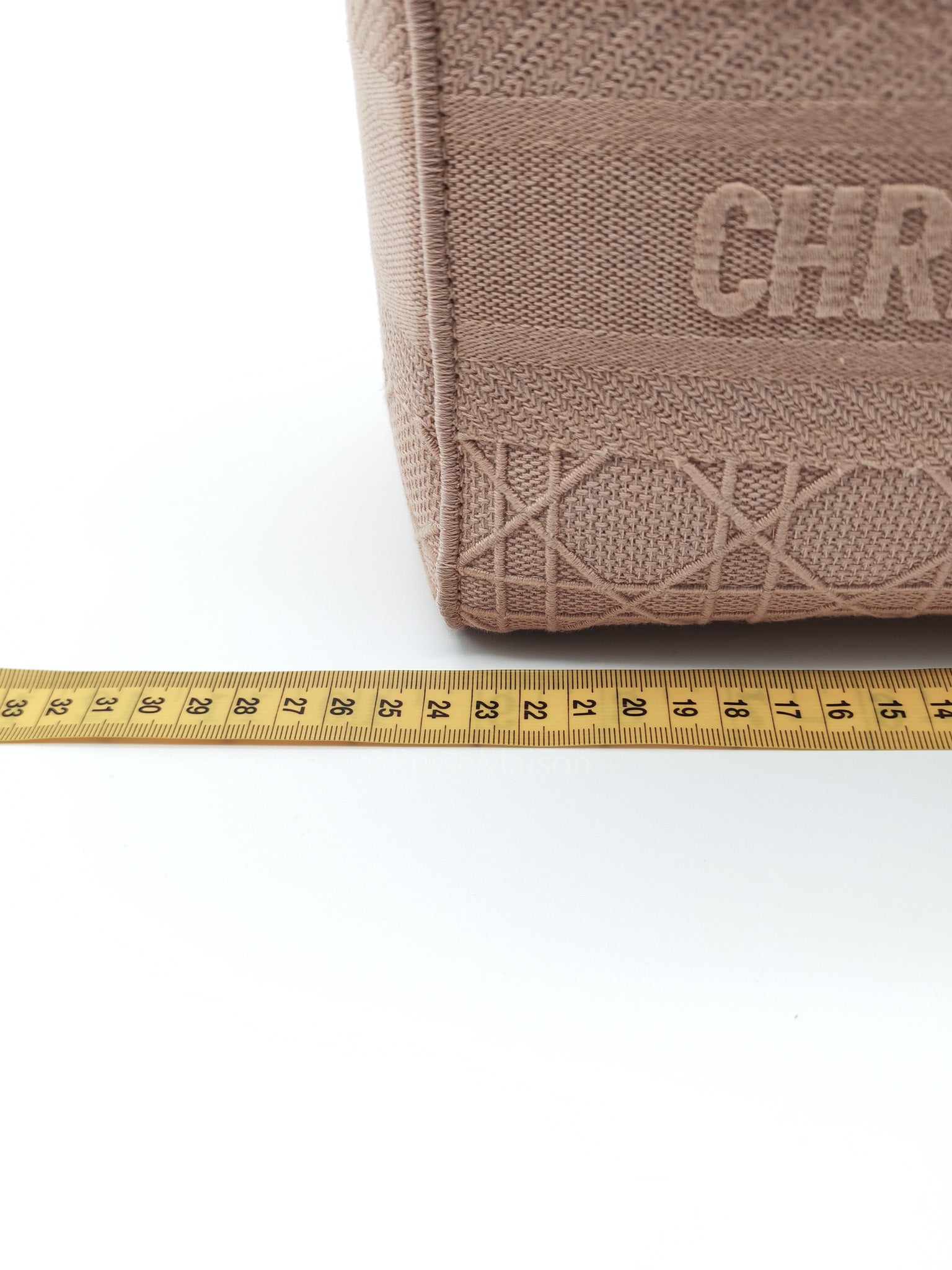 Lady D-Lite Medium in Blush Rose Canvas and Rose Gold Hardware Shoulder Bag | Purse Maison Luxury Bags Shop