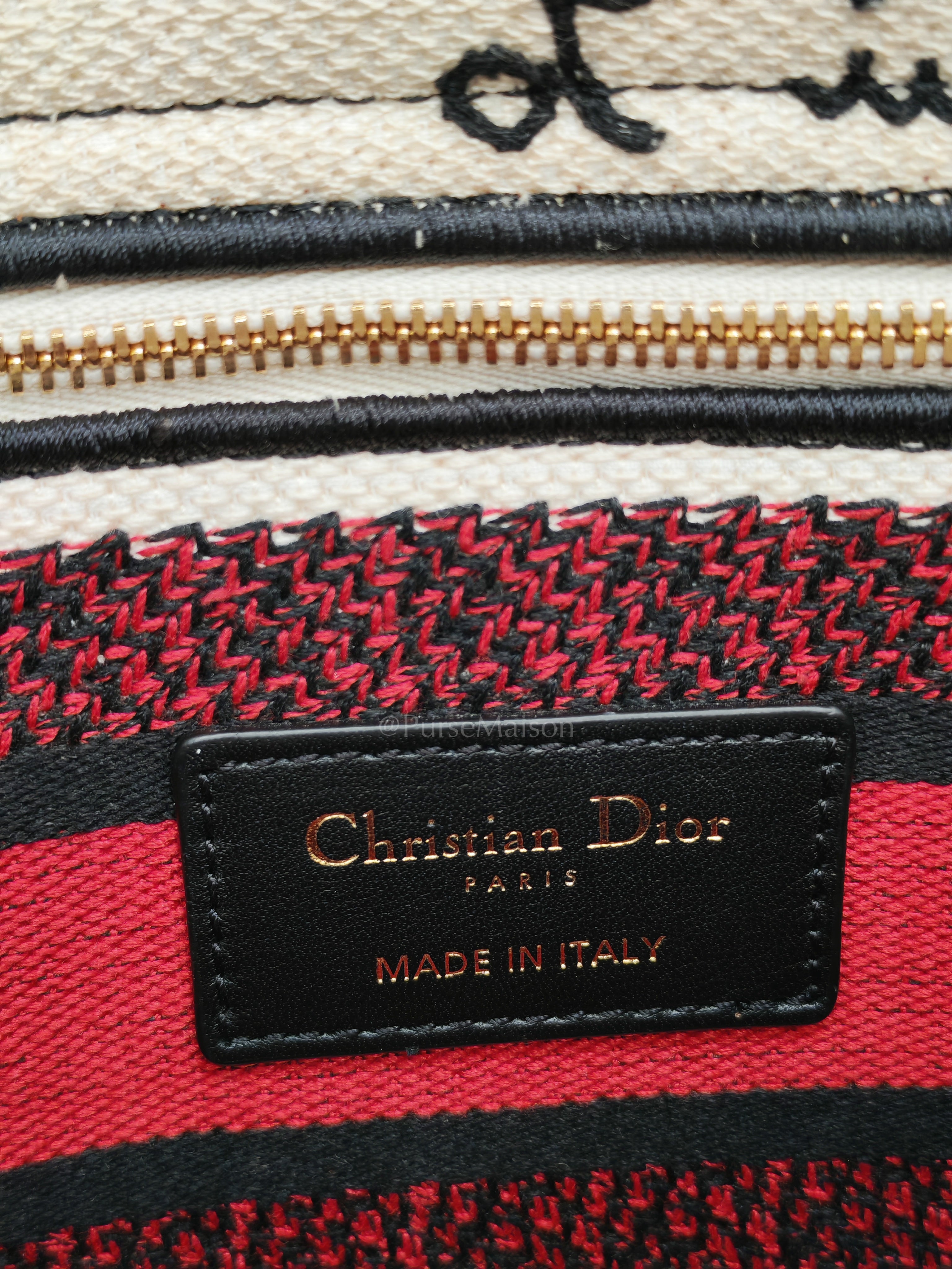 Lady D-Lite Medium in Latte Multicolor Dioramour Graffiti Embroidery & Light Gold Hardware | Purse Maison Luxury Bags Shop