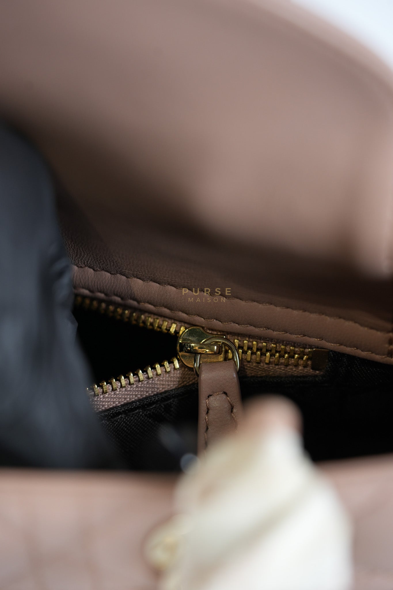 Lady Dior ABCDior Small in Blush Pink Cannage Lambskin Leather Light Gold Hardware | Purse Maison Luxury Bags Shop