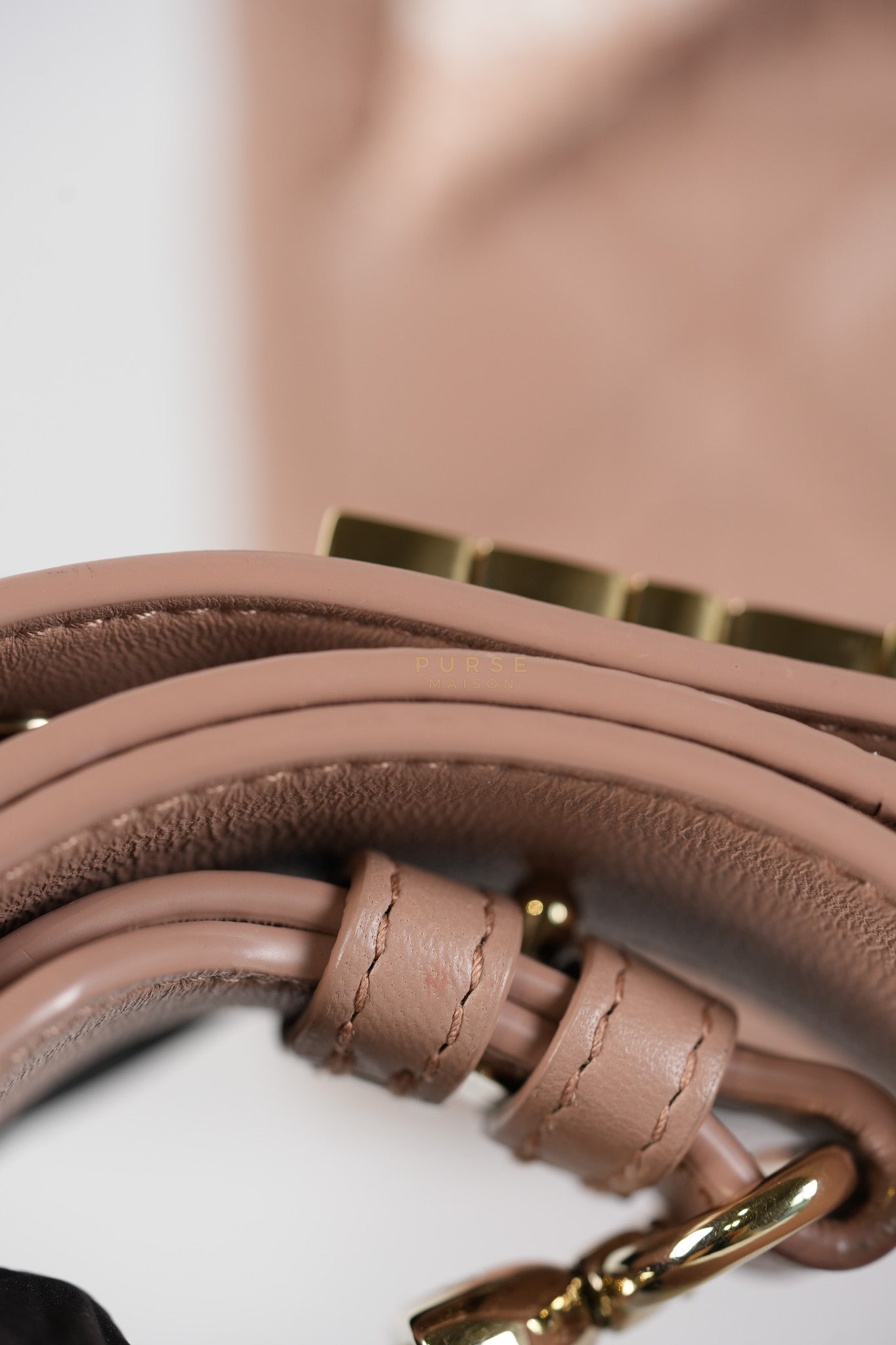 Lady Dior ABCDior Small in Blush Pink Cannage Lambskin Leather Light Gold Hardware | Purse Maison Luxury Bags Shop