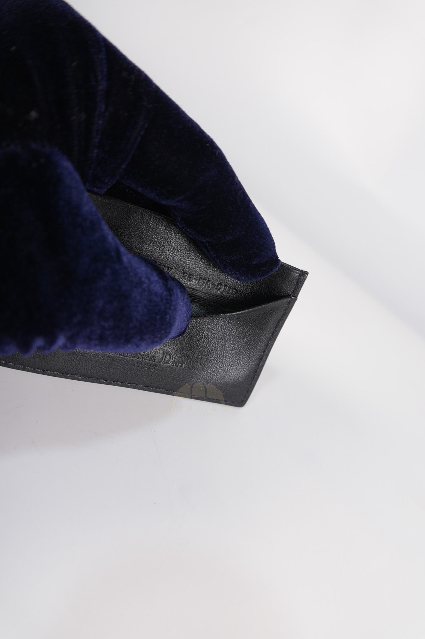 Lady Dior Flap Card Holder in Black Quilted Cannage Lambskin Leather | Purse Maison Luxury Bags Shop