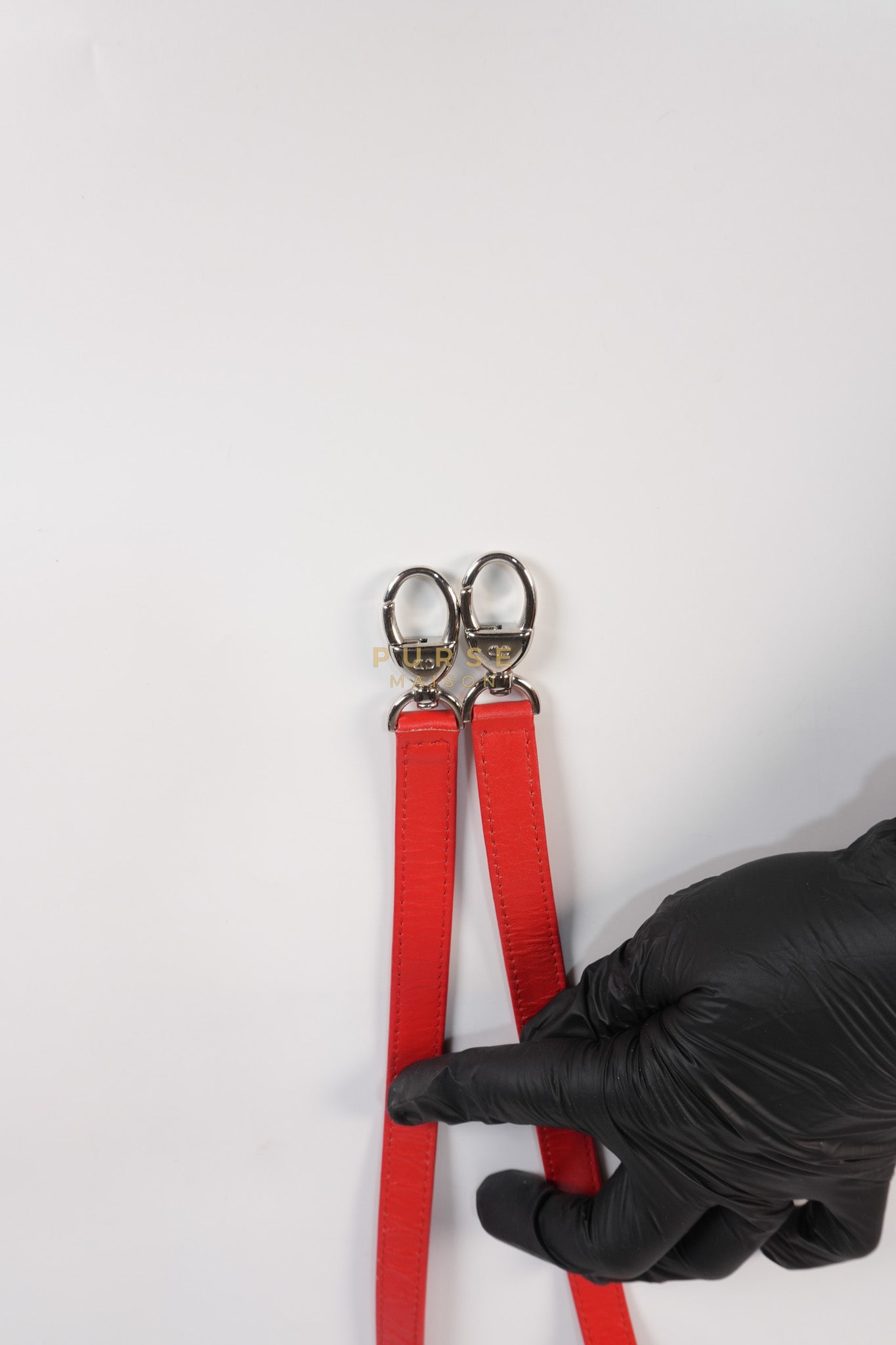 Lady Dior Front Pocket Large Tote Bag in Red Smooth Calfskin Leather & Silver Hardware | Purse Maison Luxury Bags Shop