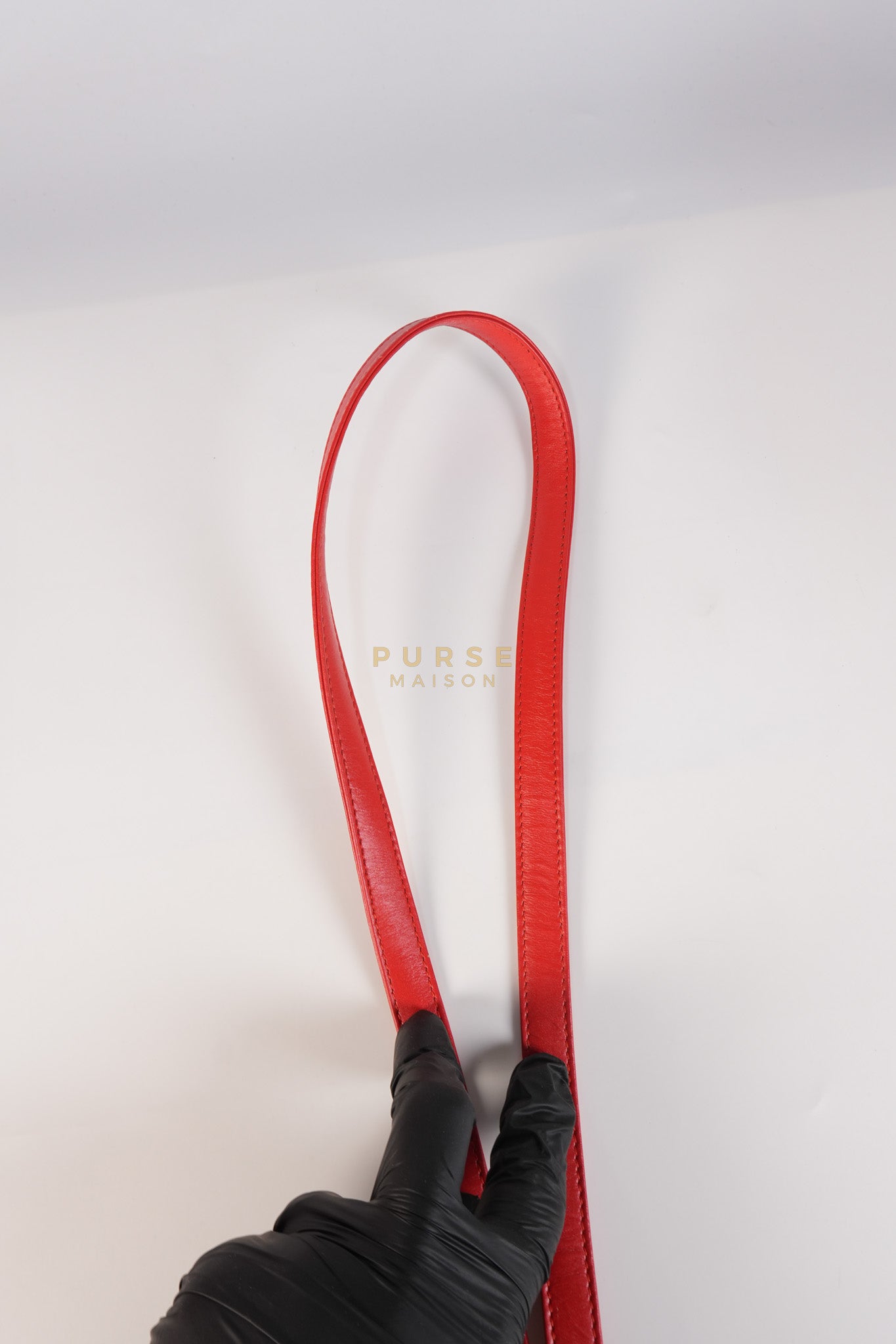 Lady Dior Front Pocket Large Tote Bag in Red Smooth Calfskin Leather & Silver Hardware | Purse Maison Luxury Bags Shop