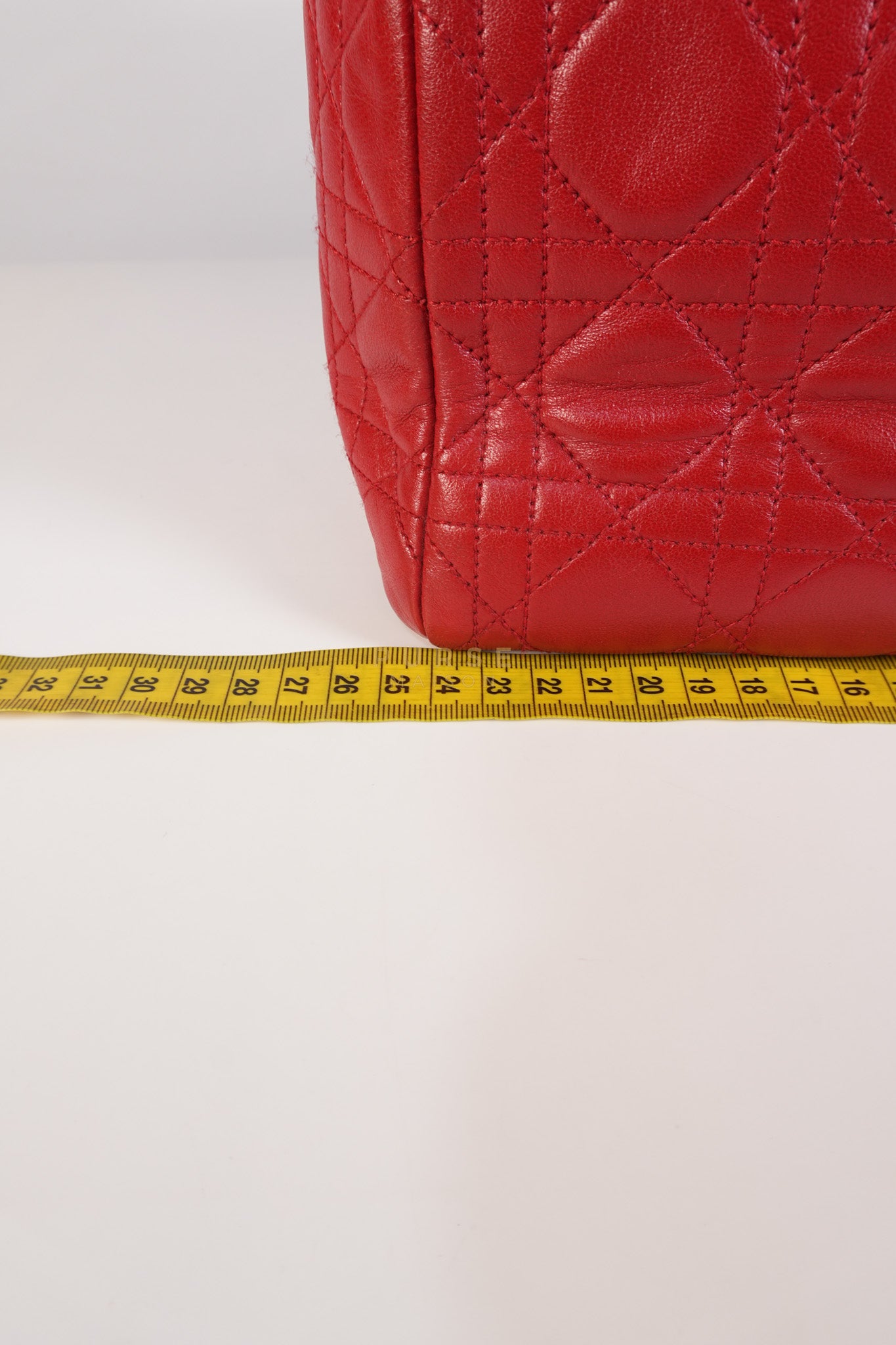 Lady Dior Medium In Red Quilted Lambskin Leather & Gold Hardware | Purse Maison Luxury Bags Shop