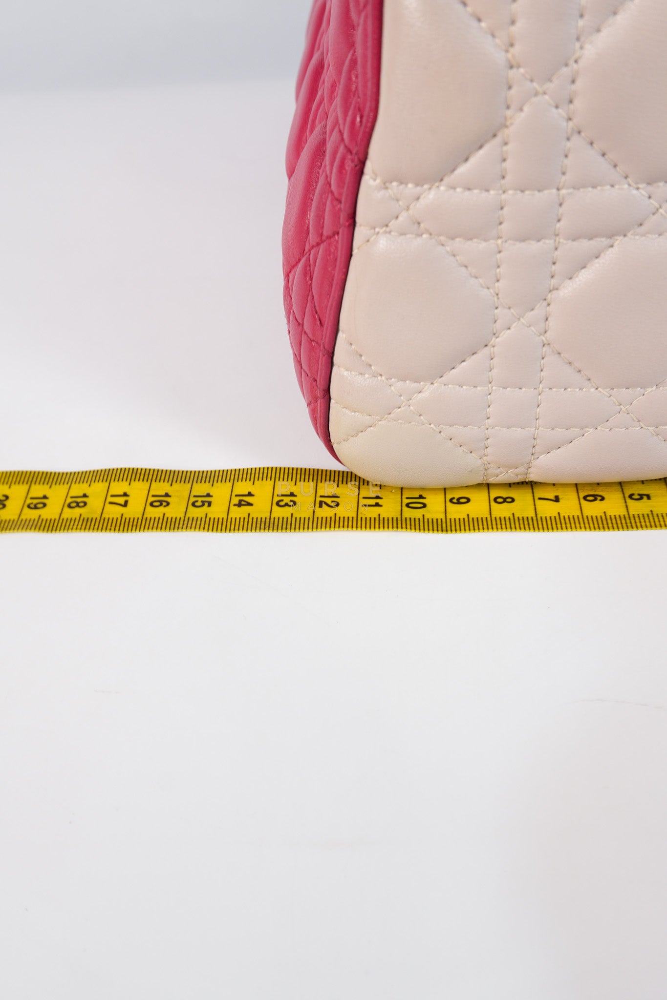 Lady Dior Medium in Rose Sorbet Quilted Cannage Leather & Silver Hardware | Purse Maison Luxury Bags Shop