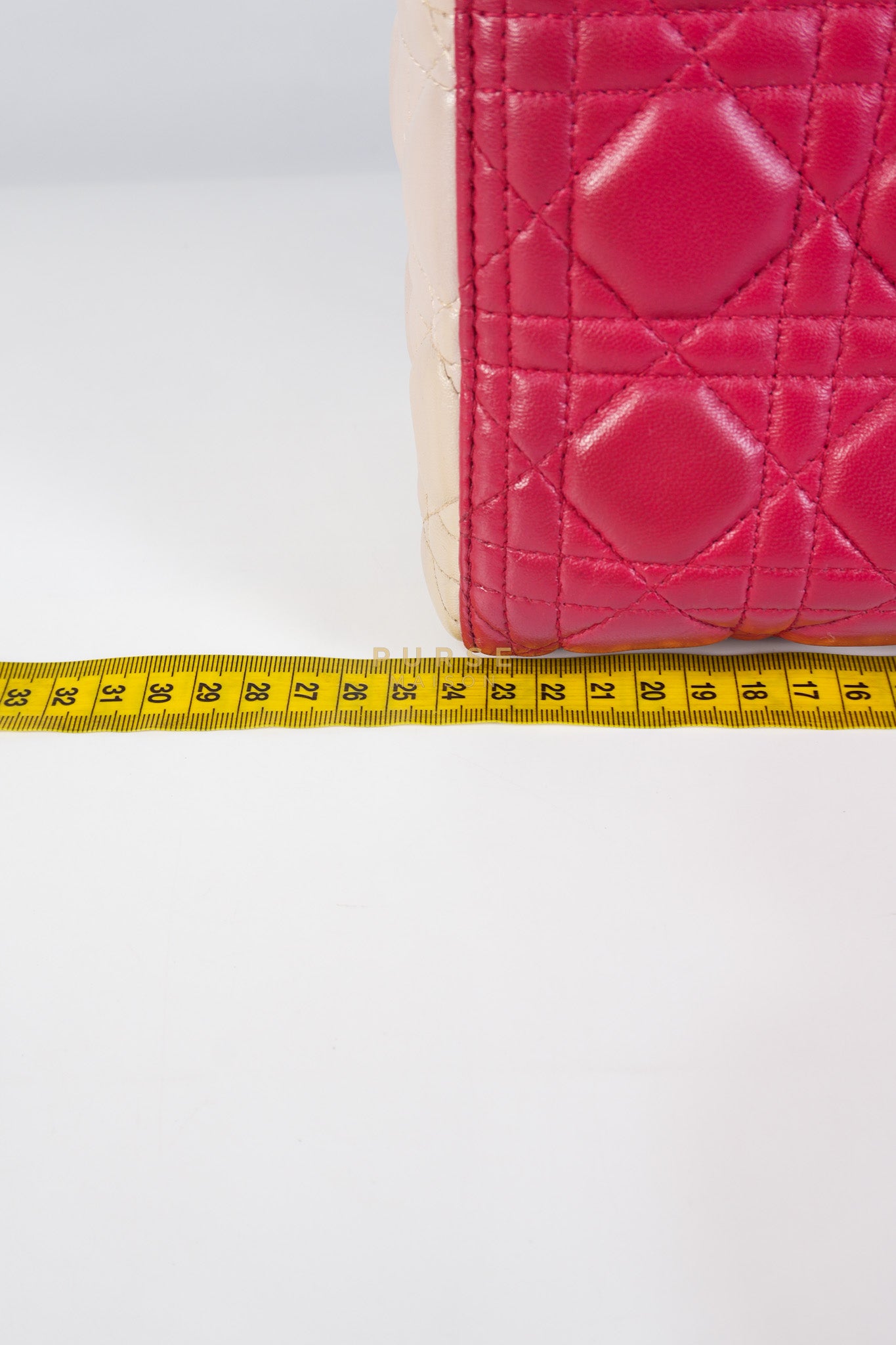 Lady Dior Medium in Rose Sorbet Quilted Cannage Leather & Silver Hardware | Purse Maison Luxury Bags Shop