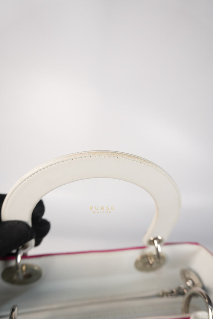 Lady Dior Medium Tricolor Cannage Quilted Lambskin Leather | Purse Maison Luxury Bags Shop