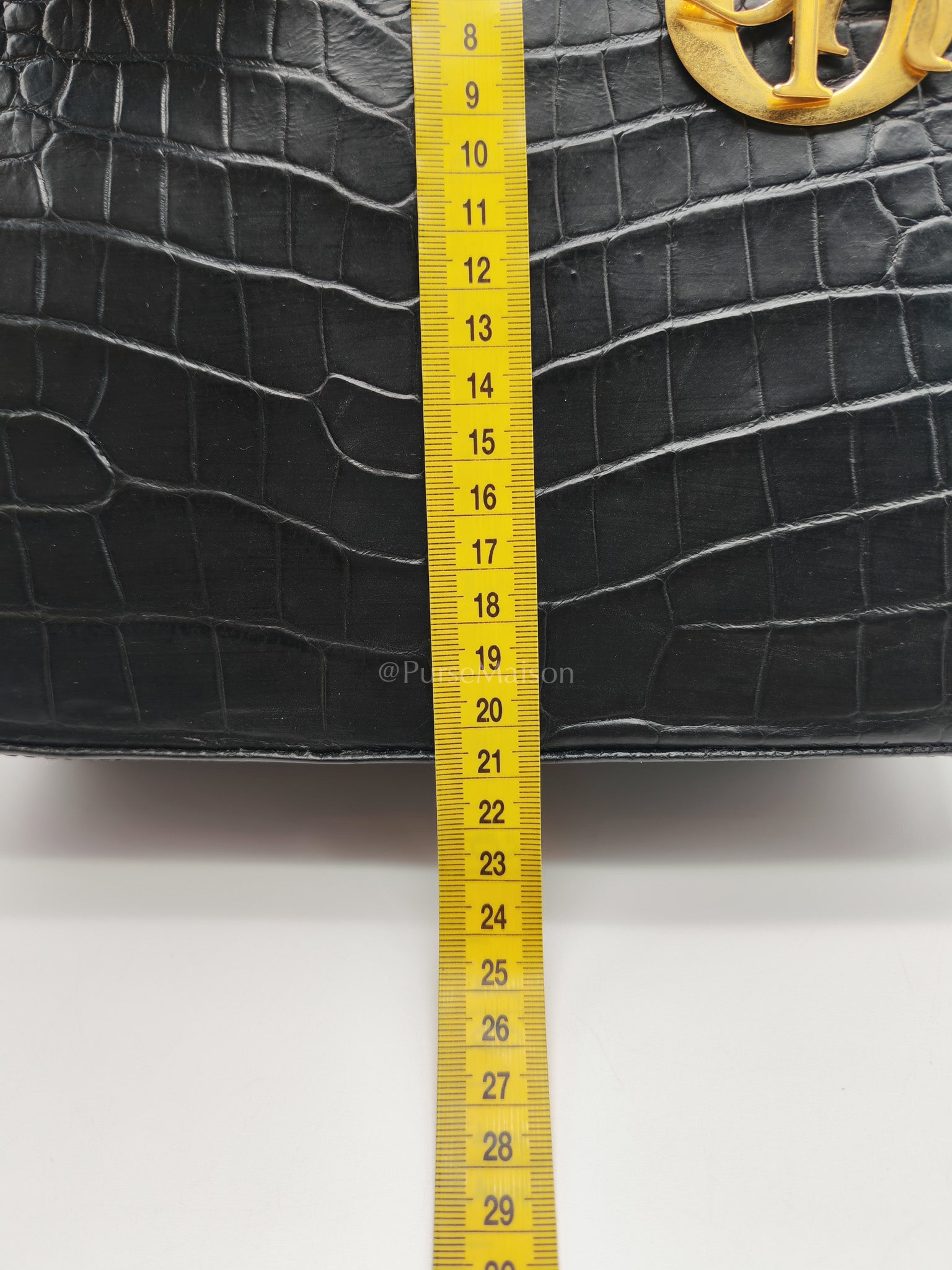 Lady Dior Medium Vintage in Matte Crocodile Leather Handbag | Purse Maison Luxury Bags Shop