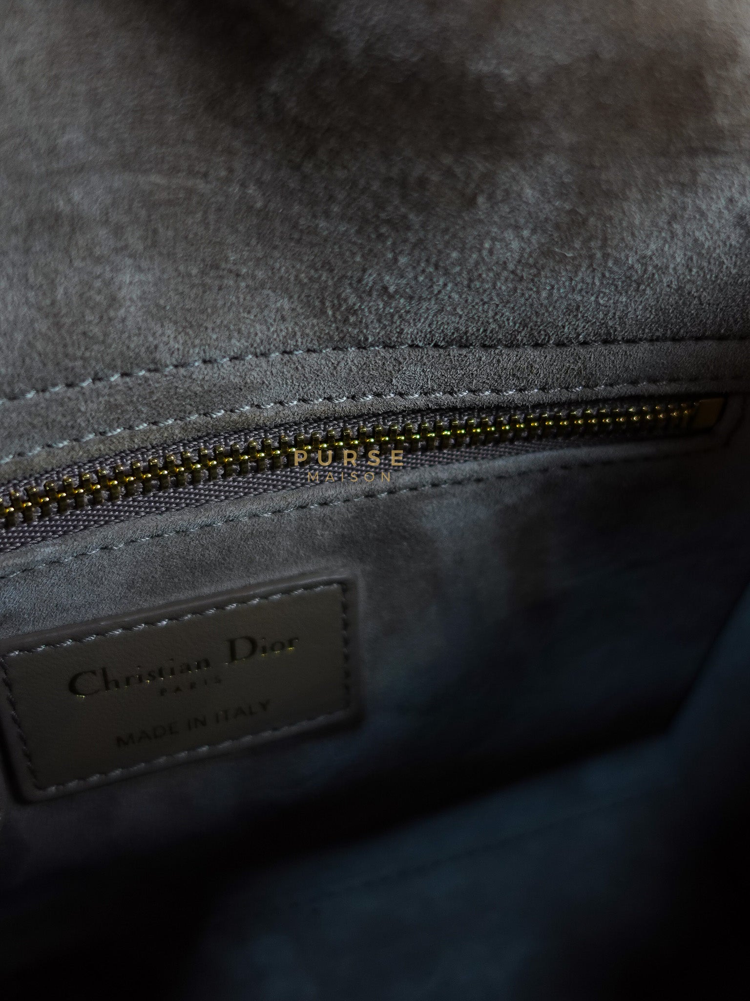 Lady Dior My ABCDior Small Bag in Taupe Quilted Lambskin Leather & Gold Hardware | Purse Maison Luxury Bags Shop