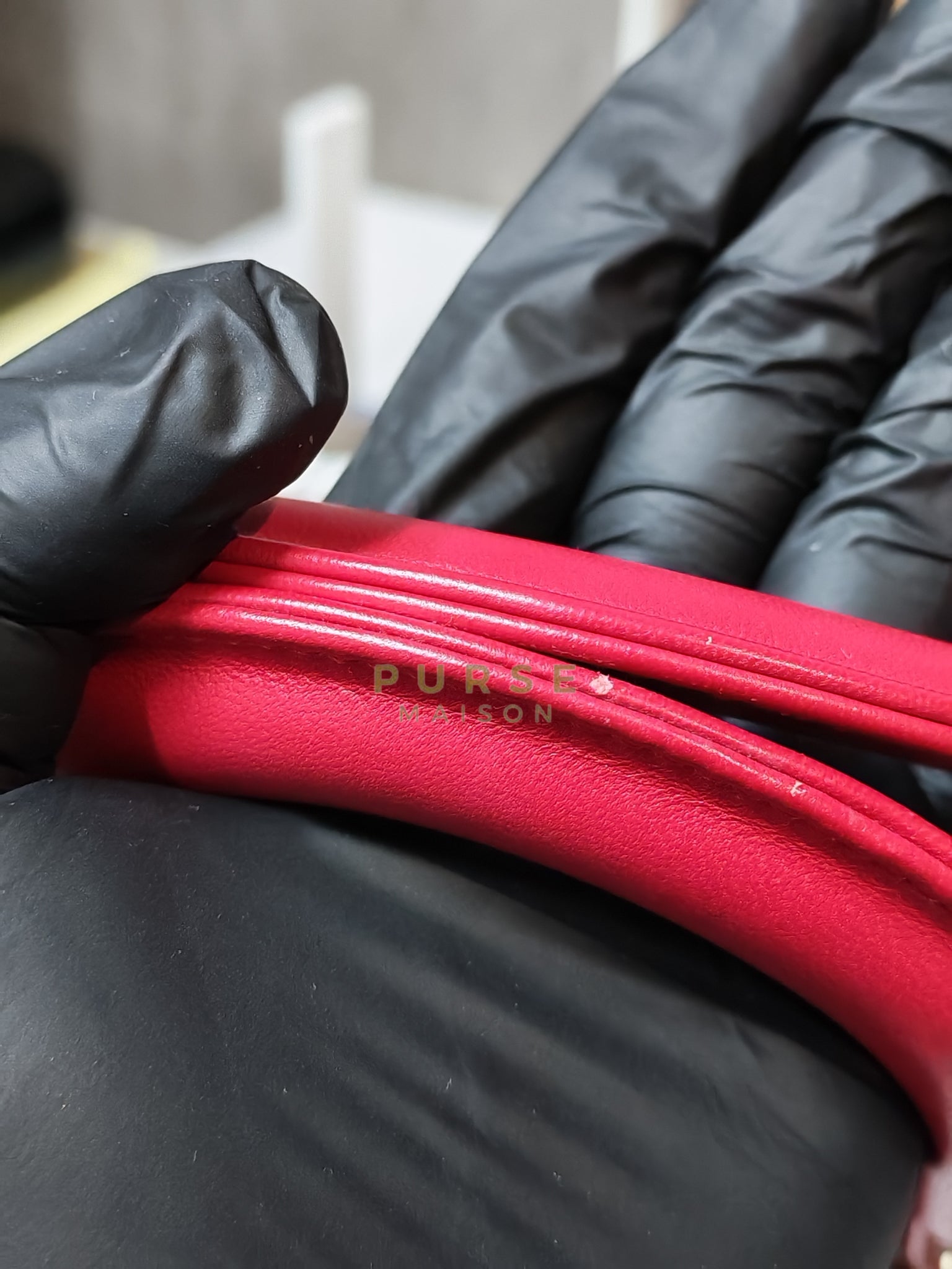 Lady Dior Myabcdior Small Cherry Pink in Lambskin Leather and Light Gold Hardware | Purse Maison Luxury Bags Shop