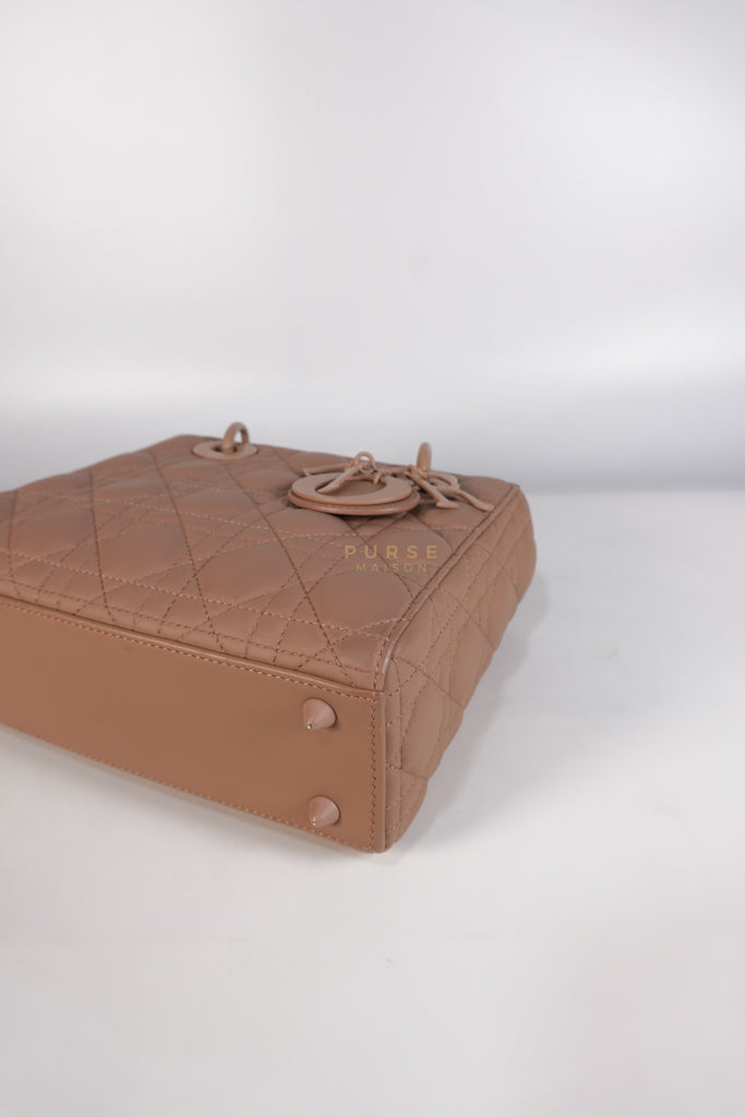 Lady Dior MyABCDior Small in Matte Pink Blush Cannage Lambskin Leather | Purse Maison Luxury Bags Shop