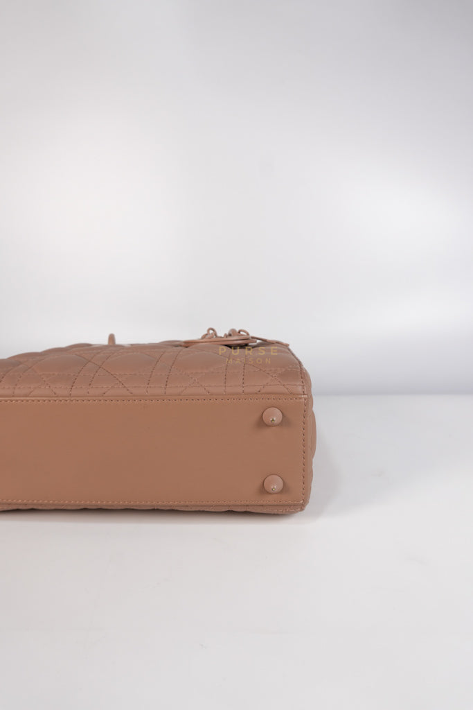 Lady Dior MyABCDior Small in Matte Pink Blush Cannage Lambskin Leather | Purse Maison Luxury Bags Shop